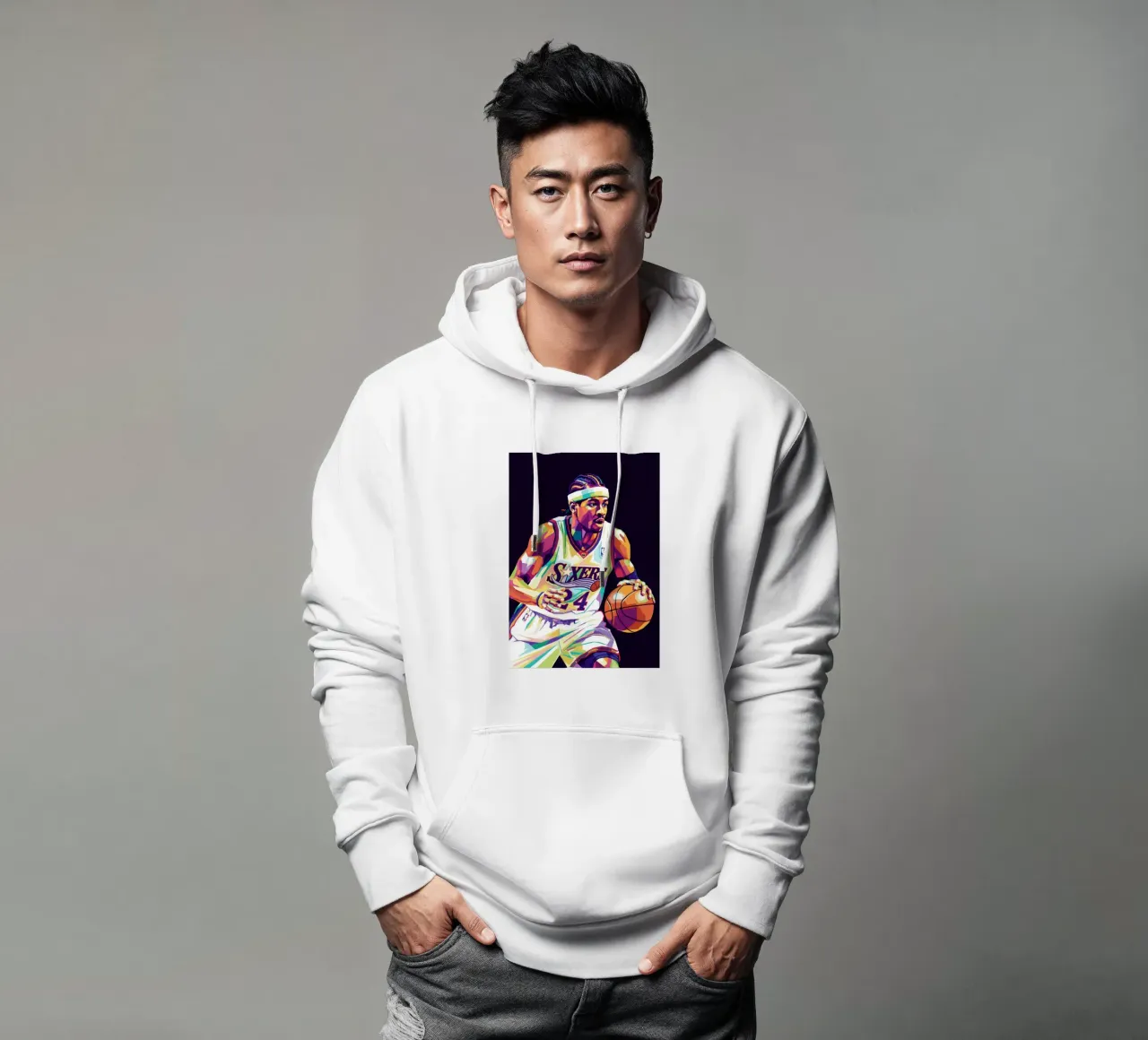 Allen Iverson - WPAP art #2 felpa con cappuccio da Hantamrata