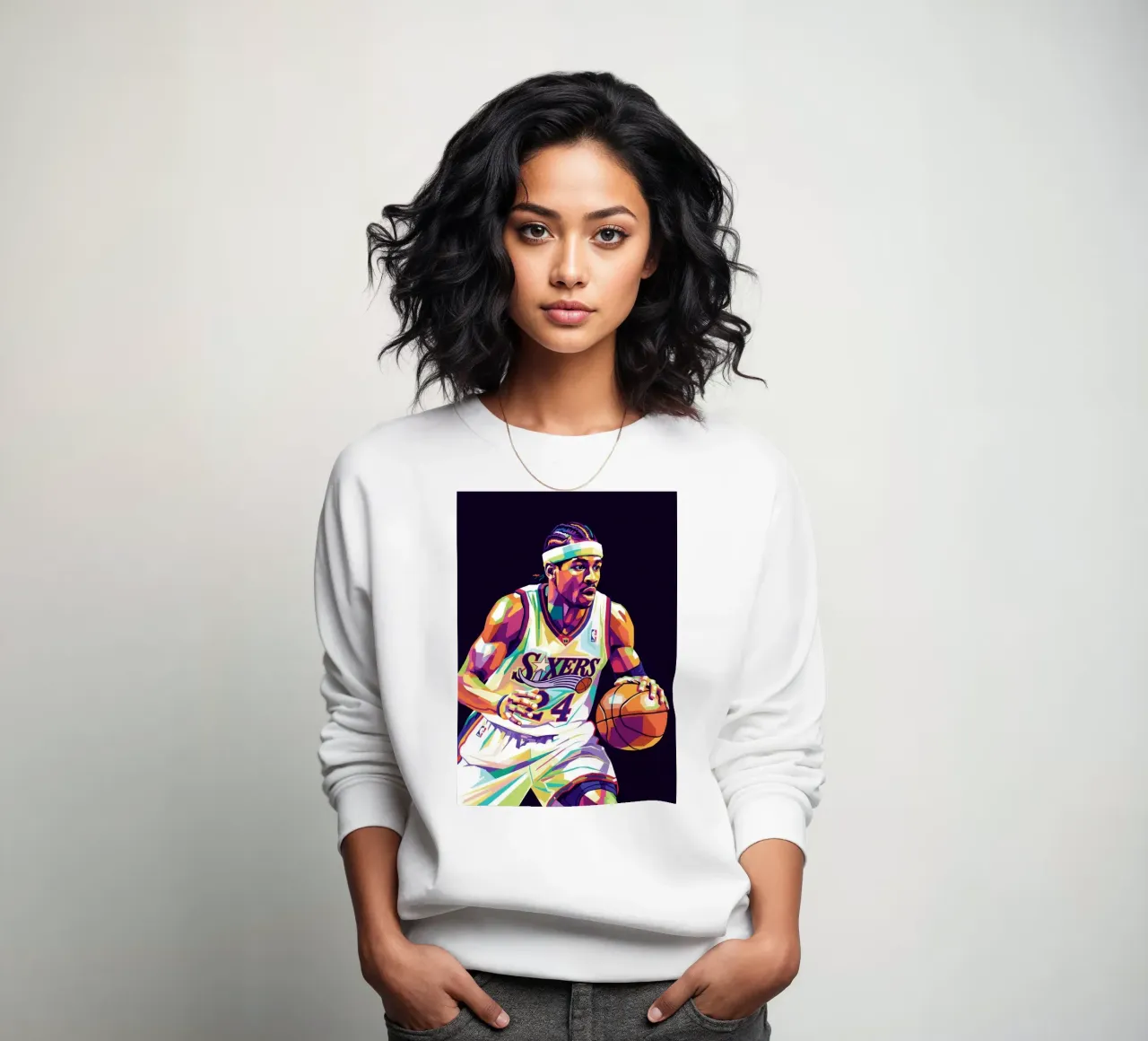 Allen Iverson - WPAP art #2 felpa da Hantamrata