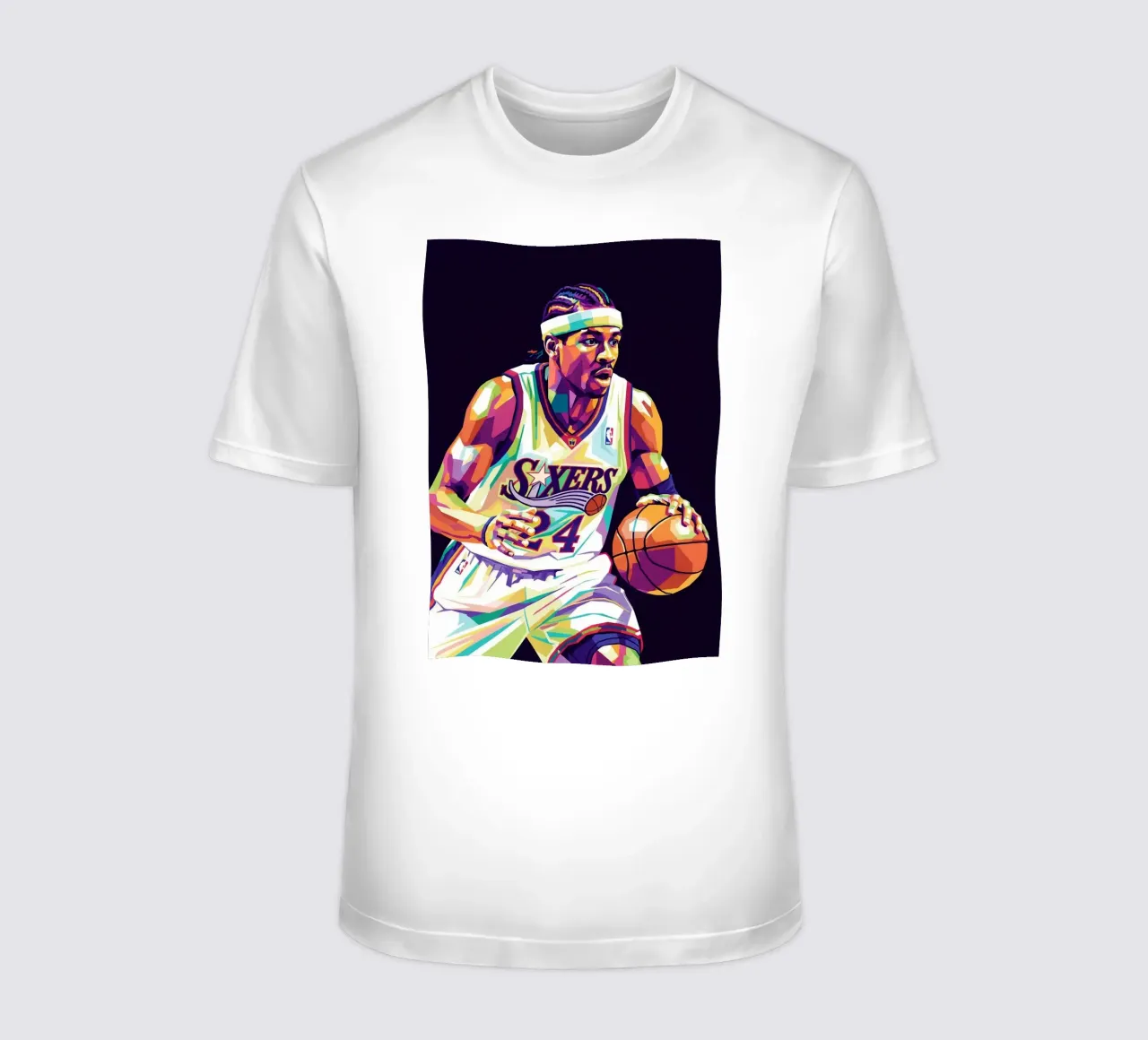 Allen Iverson - WPAP art #2 t-shirt da Hantamrata