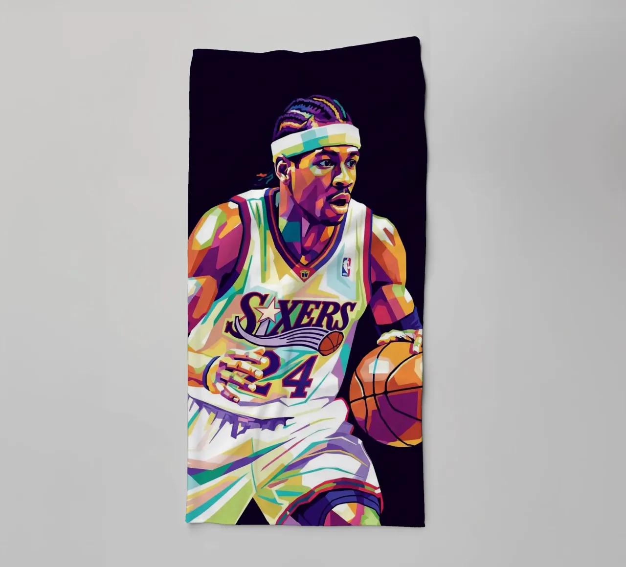 Allen Iverson - WPAP art #2 towel by Hantamrata