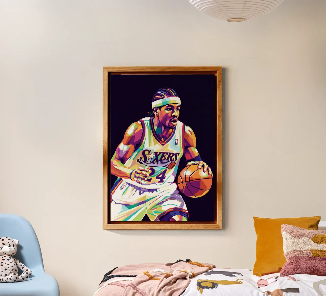 Allen Iverson - WPAP art #2 alluminio dibond da Hantamrata