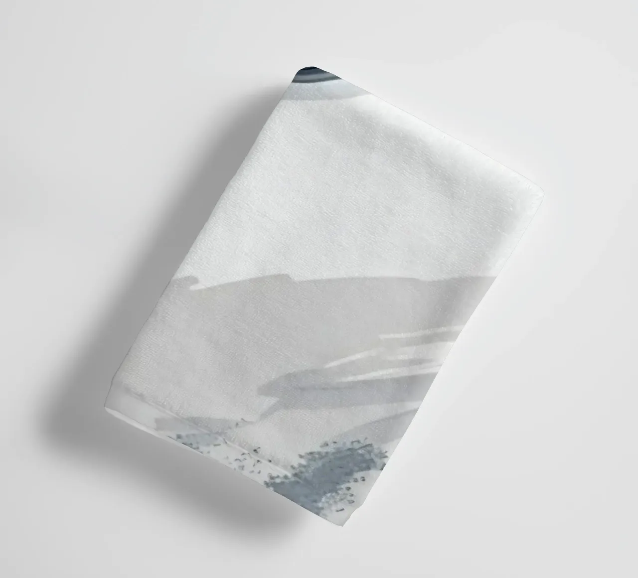 Abstract Image with Diagonal Line and Grey Splatters towel by DesignDoodle