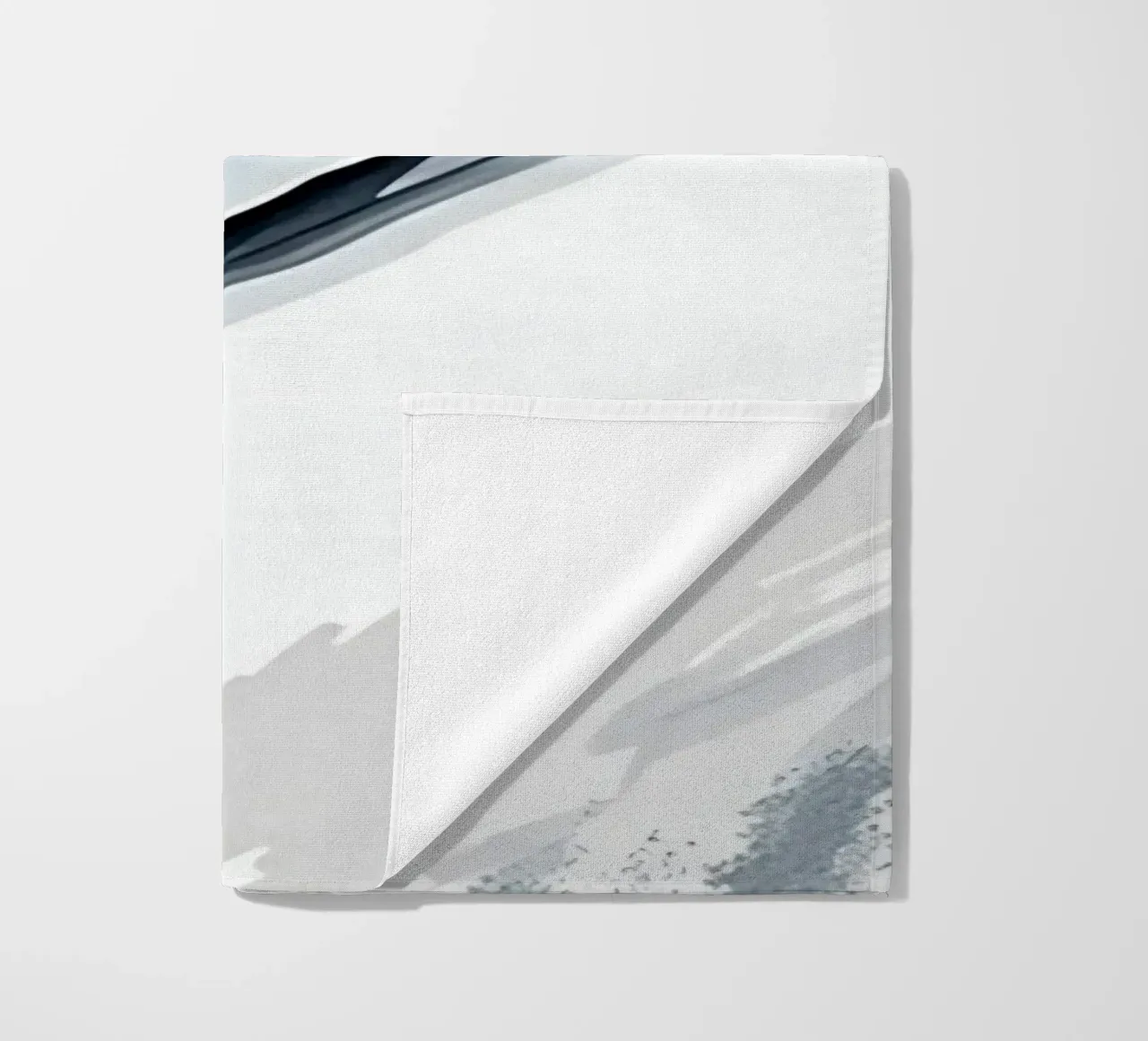 Abstract Image with Diagonal Line and Grey Splatters beach towel by DesignDoodle