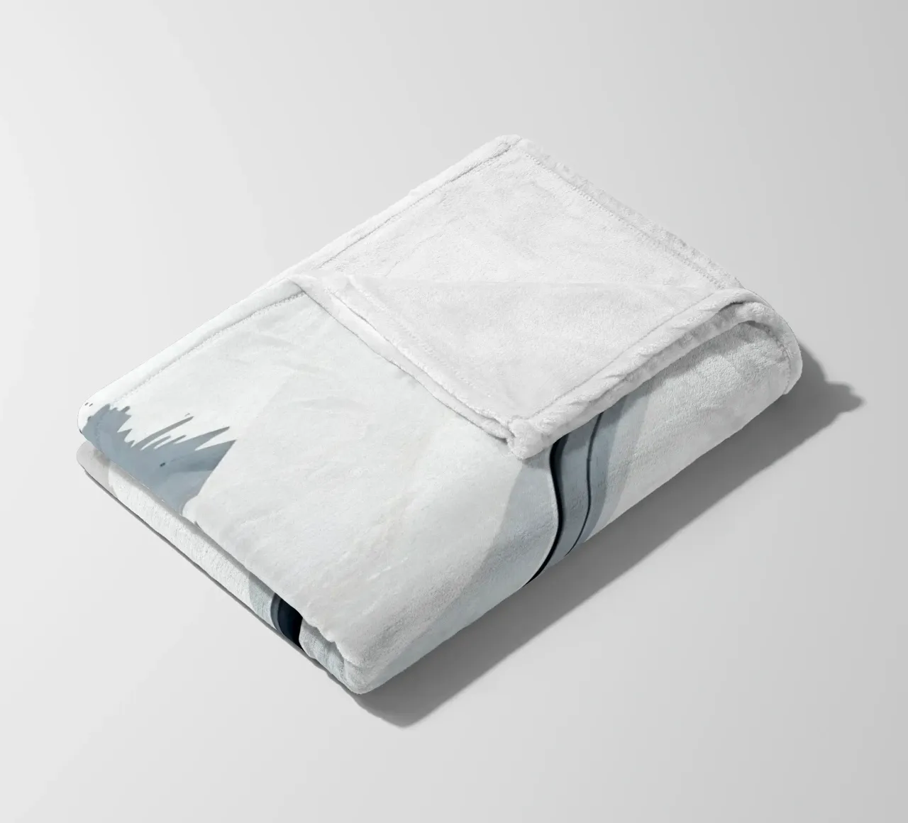 Abstract Image with Diagonal Line and Grey Splatters fleece blanket by DesignDoodle