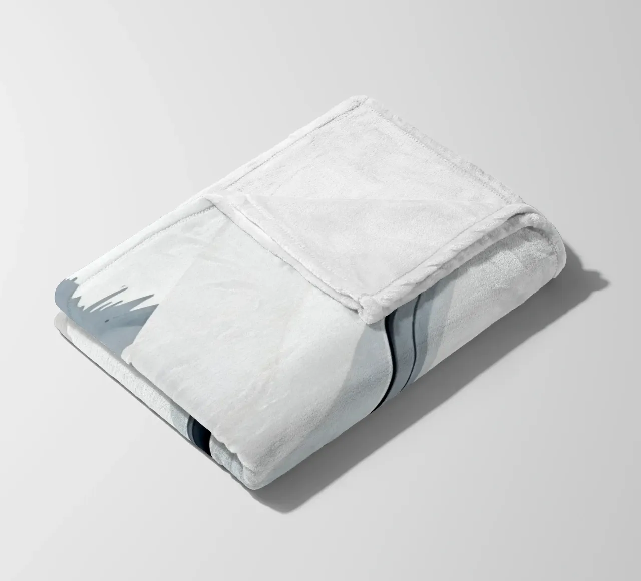 Abstract Image with Diagonal Line and Grey Splatters fleece blanket by DesignDoodle