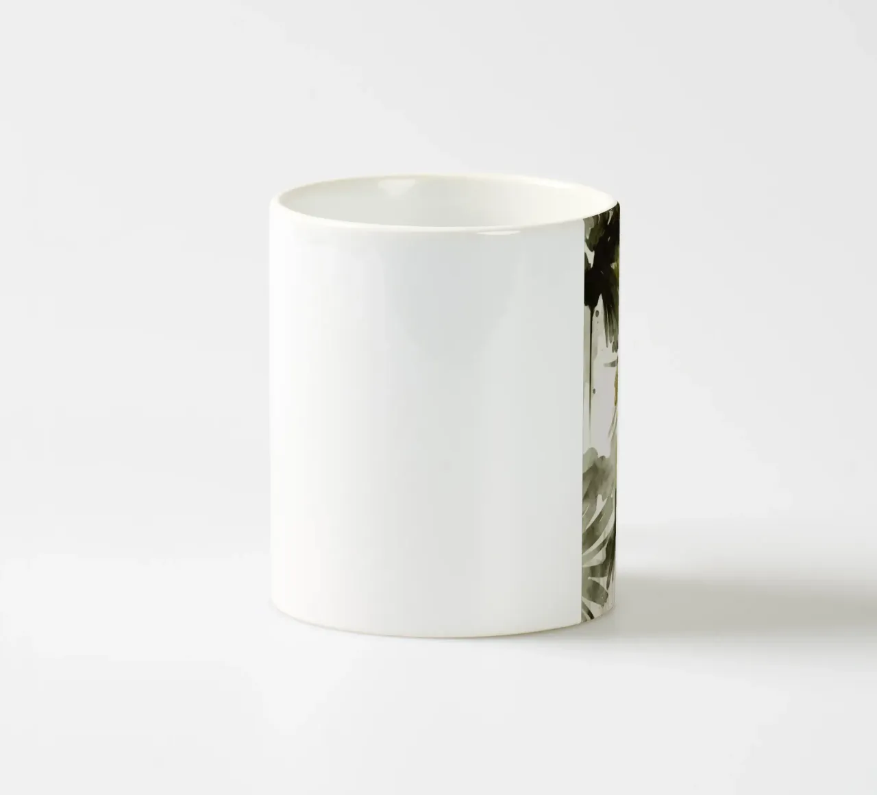 Green Flowers No 2 tazza in ceramica da treechild