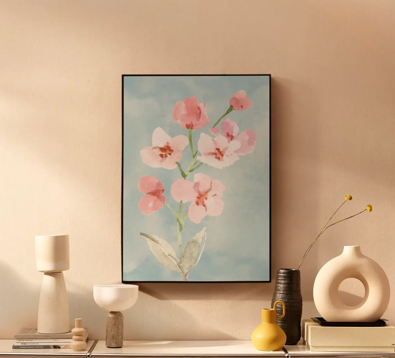 Pink-Flower plexiglass da AESTHETIC VIBES by Isabel