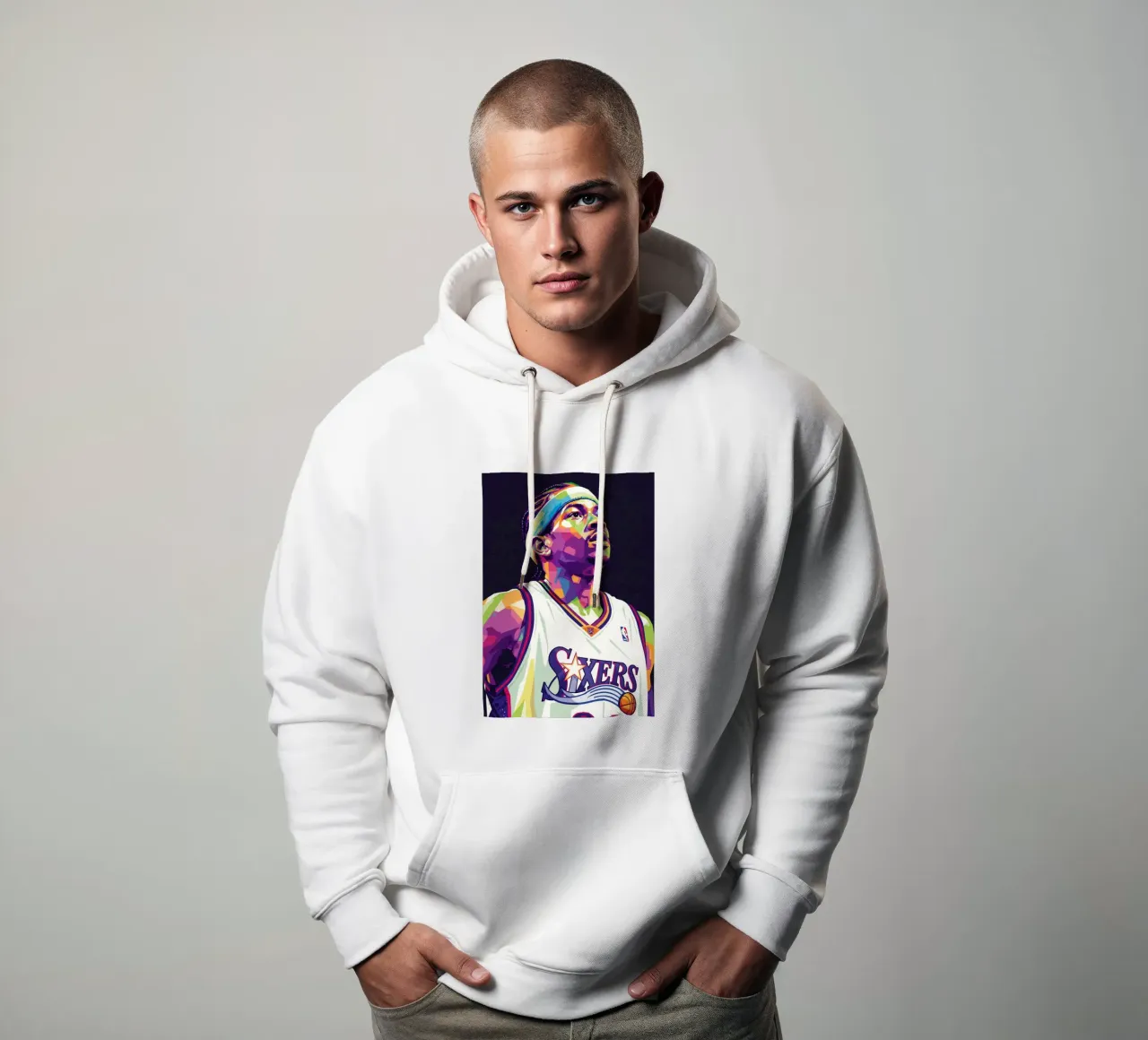 Allen Iverson - WPAP art #3 felpa con cappuccio da Hantamrata