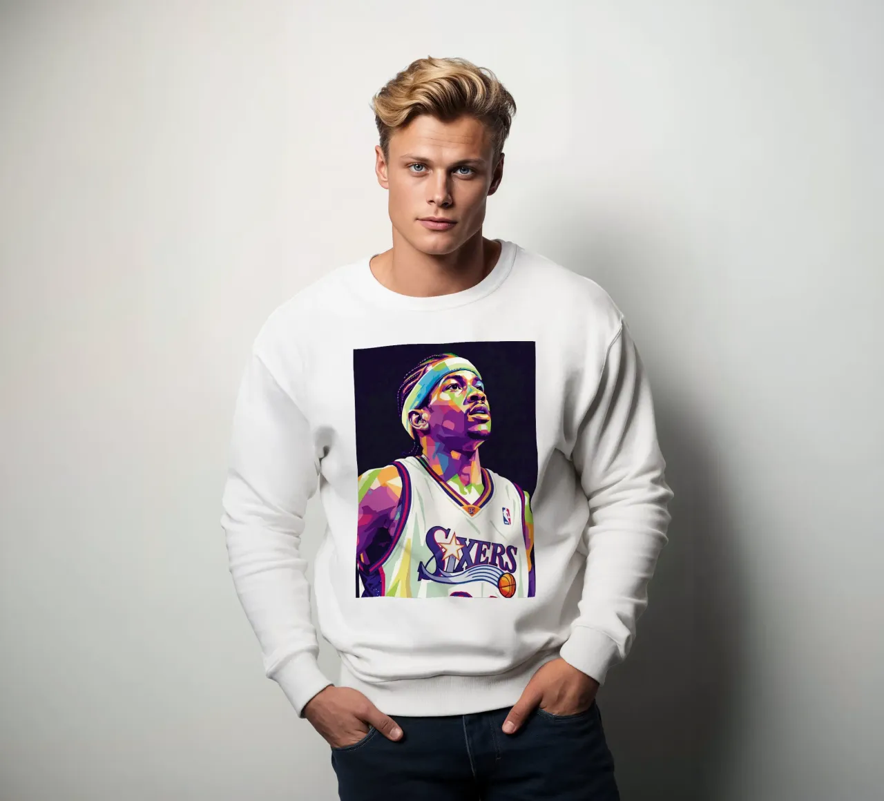 Allen Iverson - WPAP art #3 felpa da Hantamrata