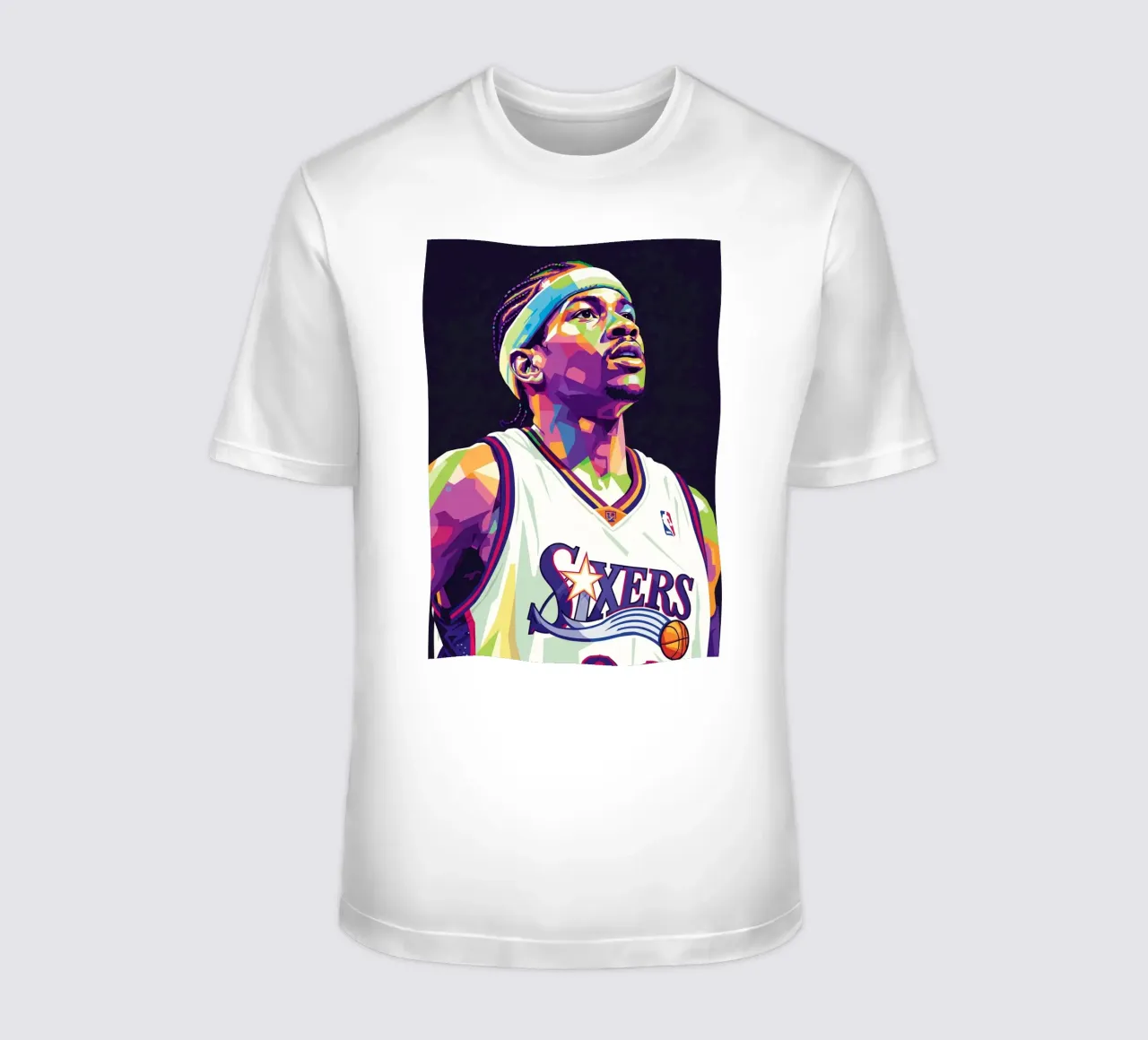 Allen Iverson - WPAP art #3 t-shirt da Hantamrata