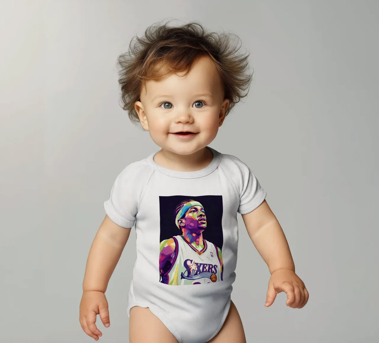 Allen Iverson - WPAP art #3 body neonato maniche corte da Hantamrata