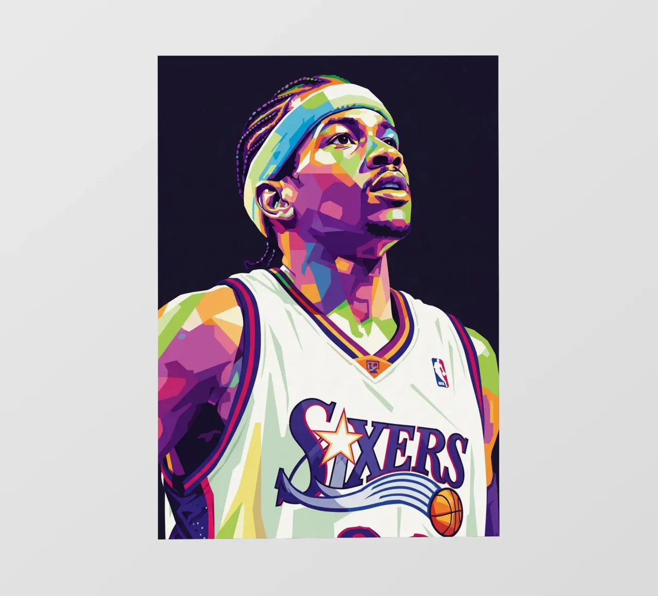 Allen Iverson - WPAP art #3 pellicola backlit da Hantamrata