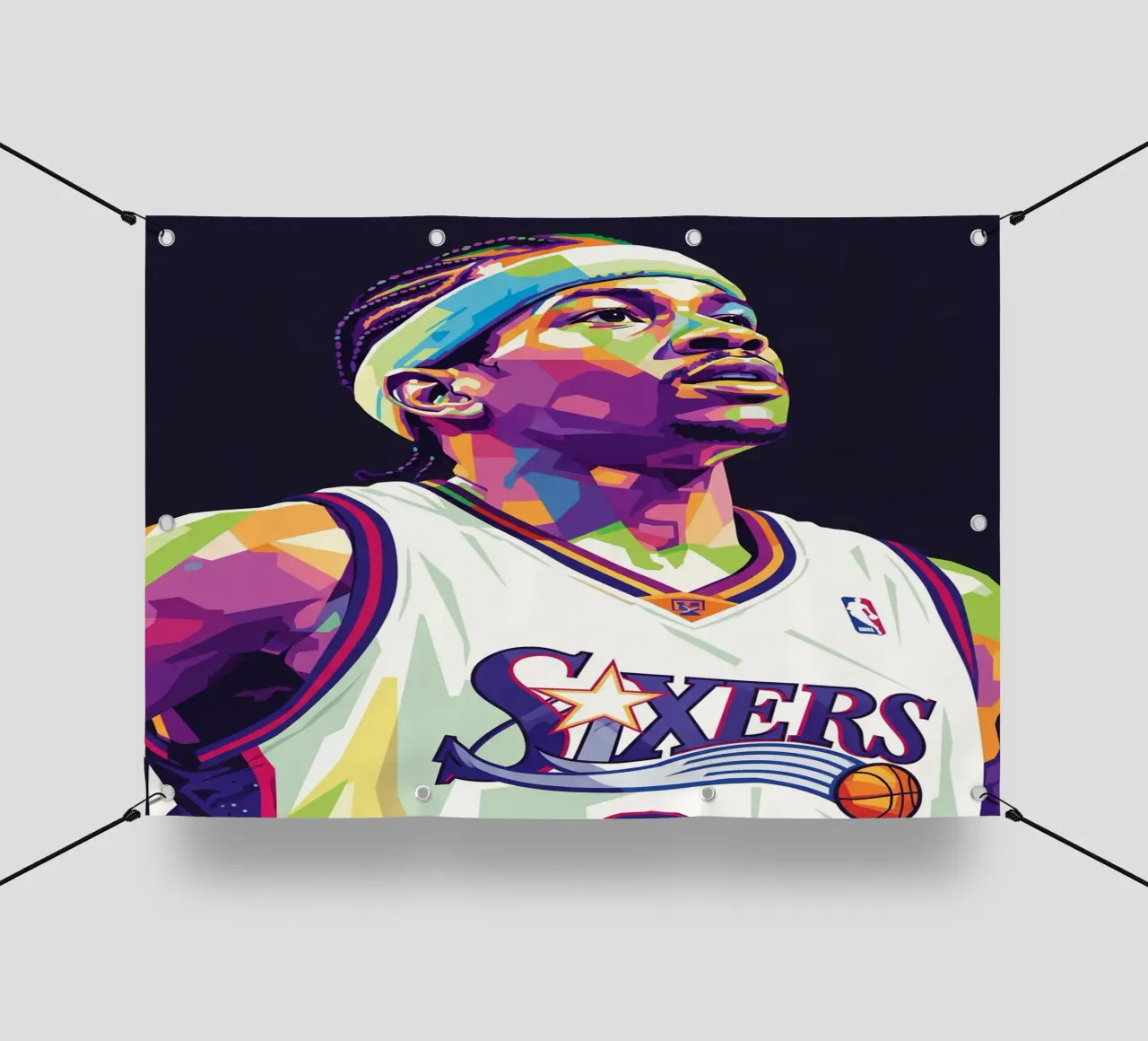 Allen Iverson - WPAP art #3 telo in pvc da Hantamrata