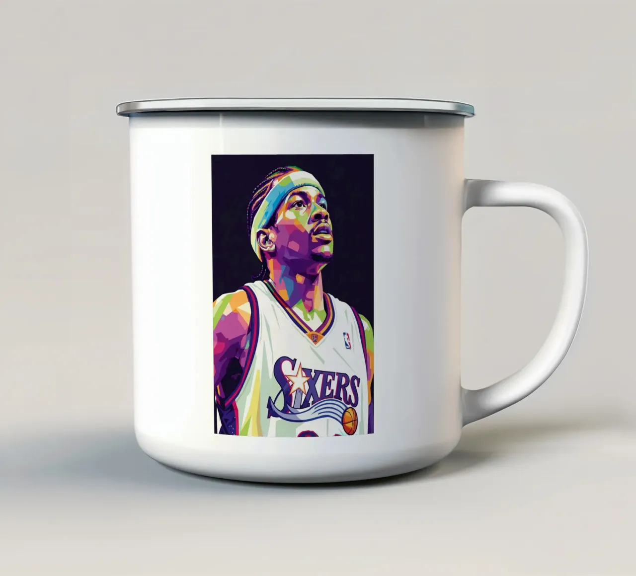 Allen Iverson - WPAP art #3 tazza in smalto da Hantamrata