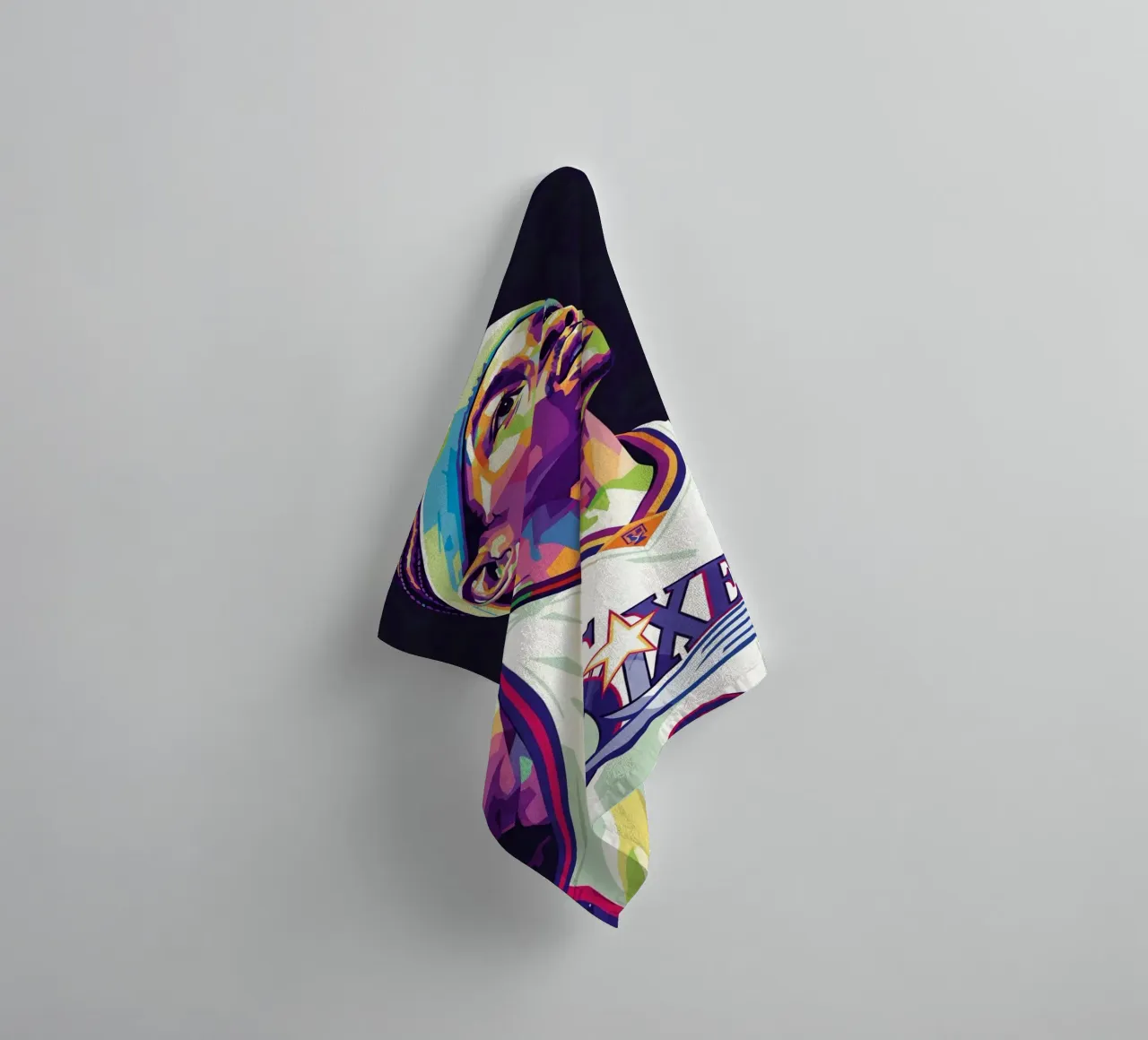 Allen Iverson - WPAP art #3 towel by Hantamrata
