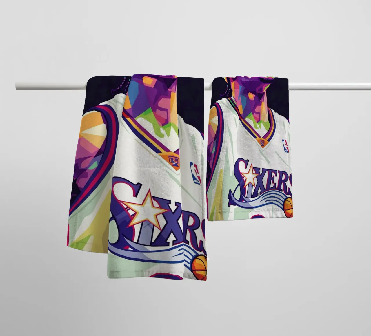 Allen Iverson - WPAP art #3 towel by Hantamrata