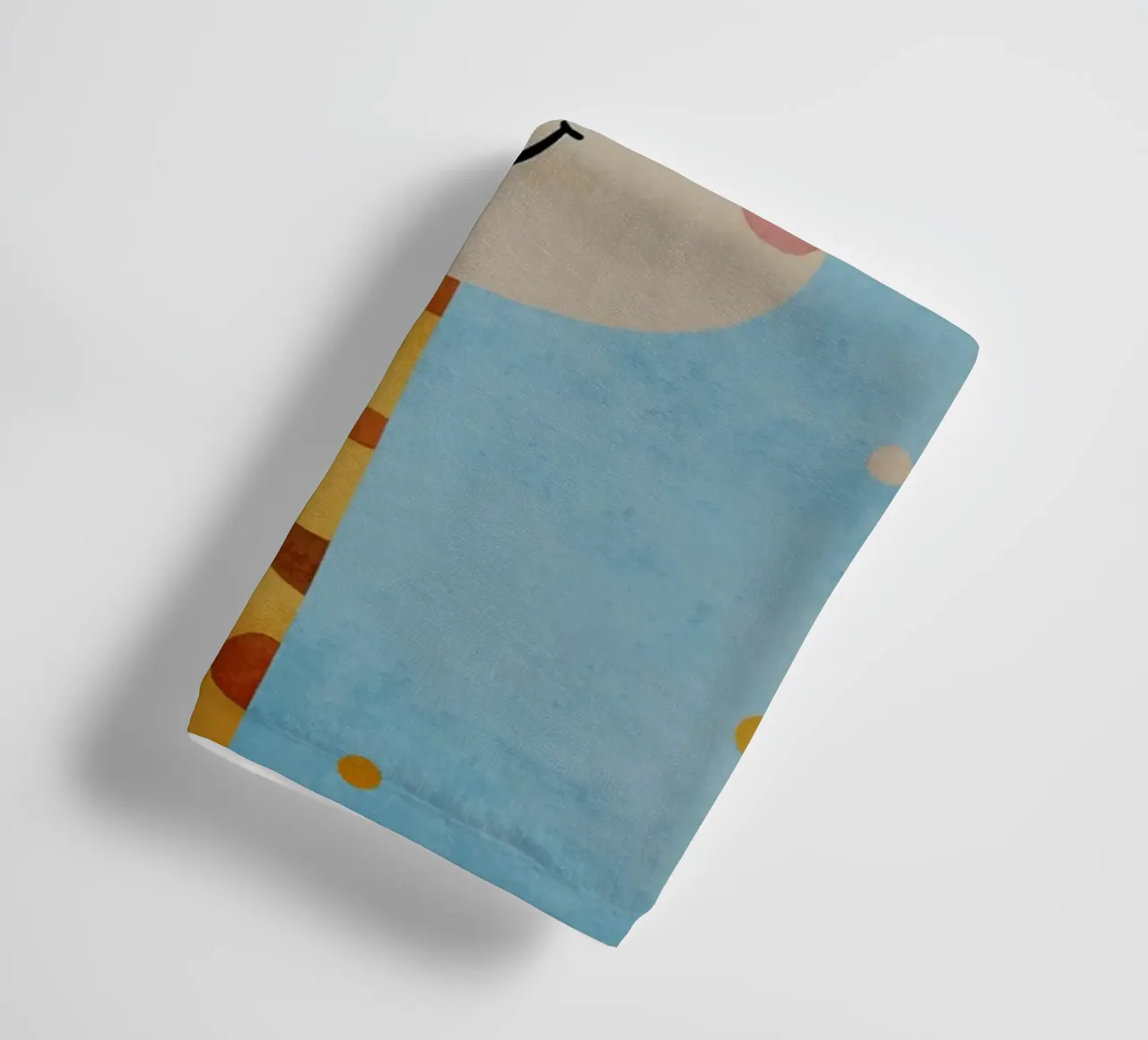 giraffa che sorride macchie occhi chiusi asciugamano da bagno da Courtney Ohling
