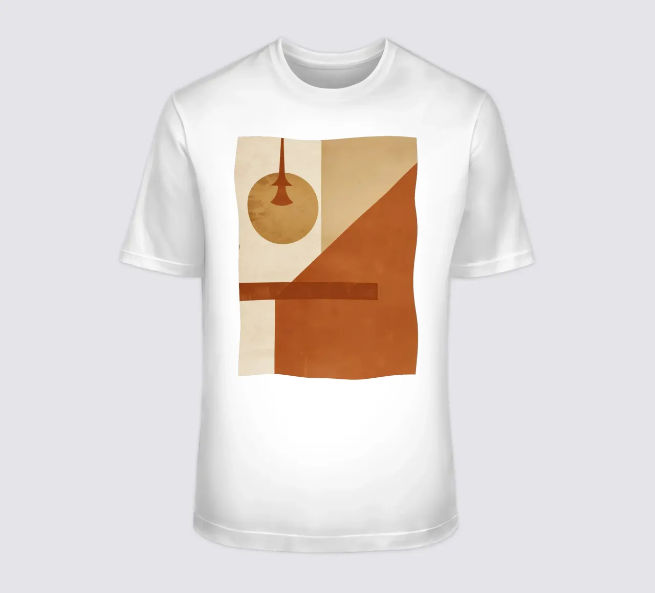 Abstract Geometric Composition with Circles Rectangles t-shirt by DesignDoodle