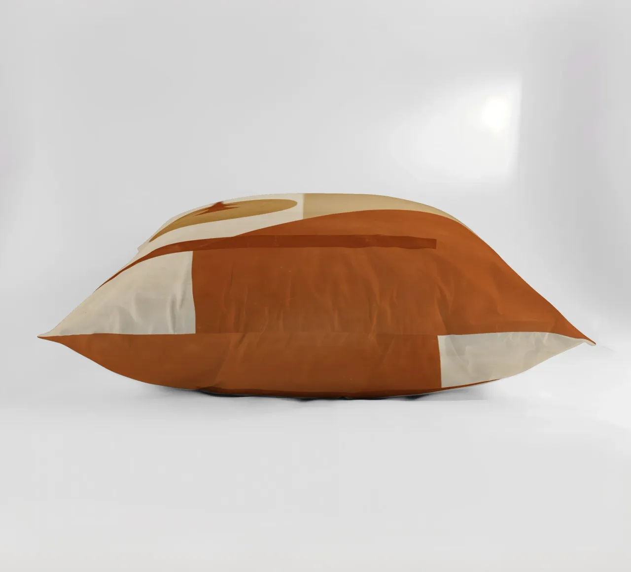 Abstract Geometric Composition with Circles Rectangles decorative cushion by DesignDoodle