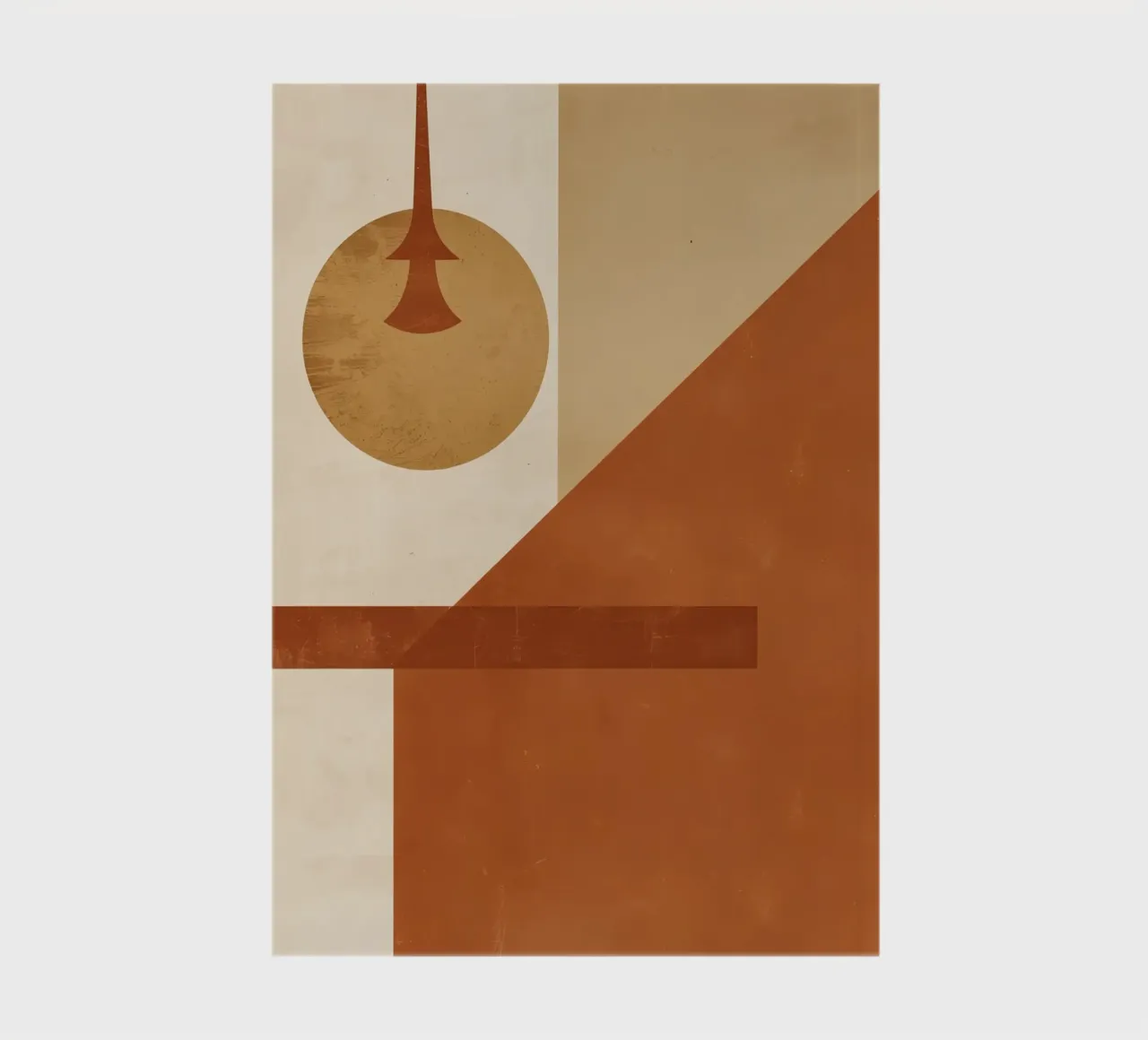 Abstract Geometric Composition with Circles Rectangles notebook by DesignDoodle