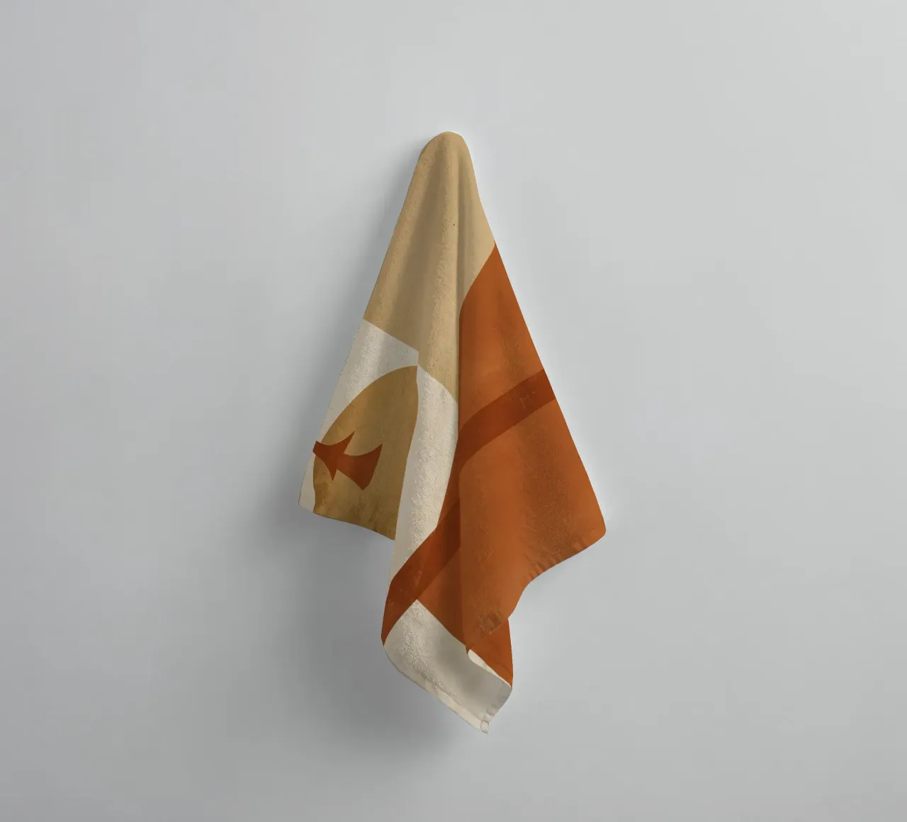 Abstract Geometric Composition with Circles Rectangles towel by DesignDoodle