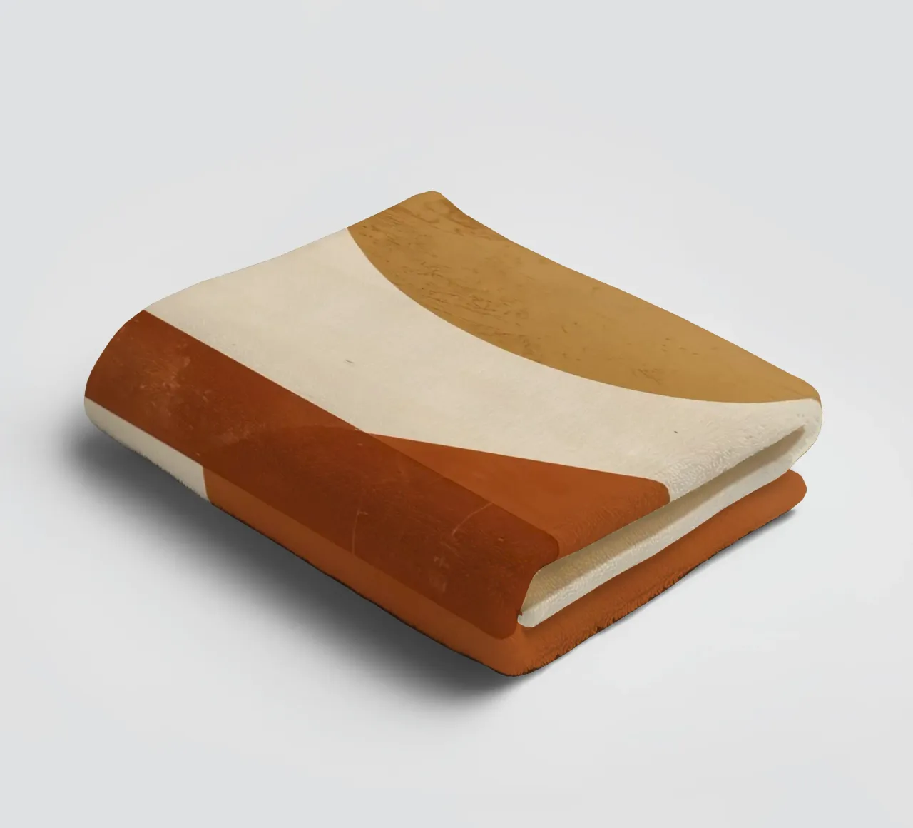 Abstract Geometric Composition with Circles Rectangles towel by DesignDoodle