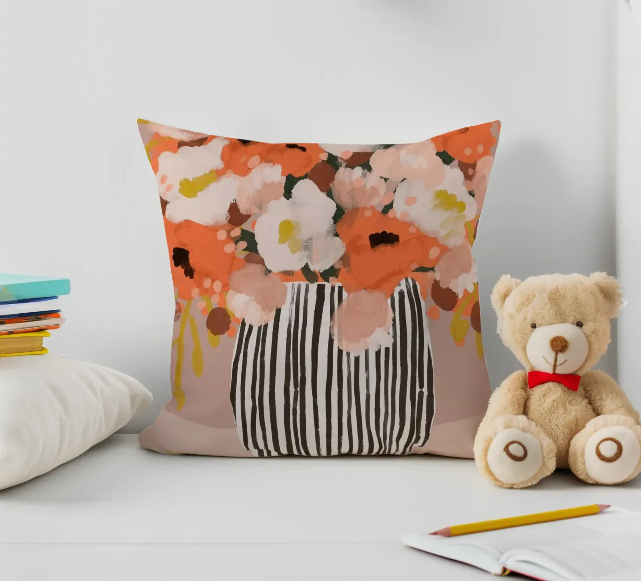 Pastel Flower Impression No 10 cuscino da treechild