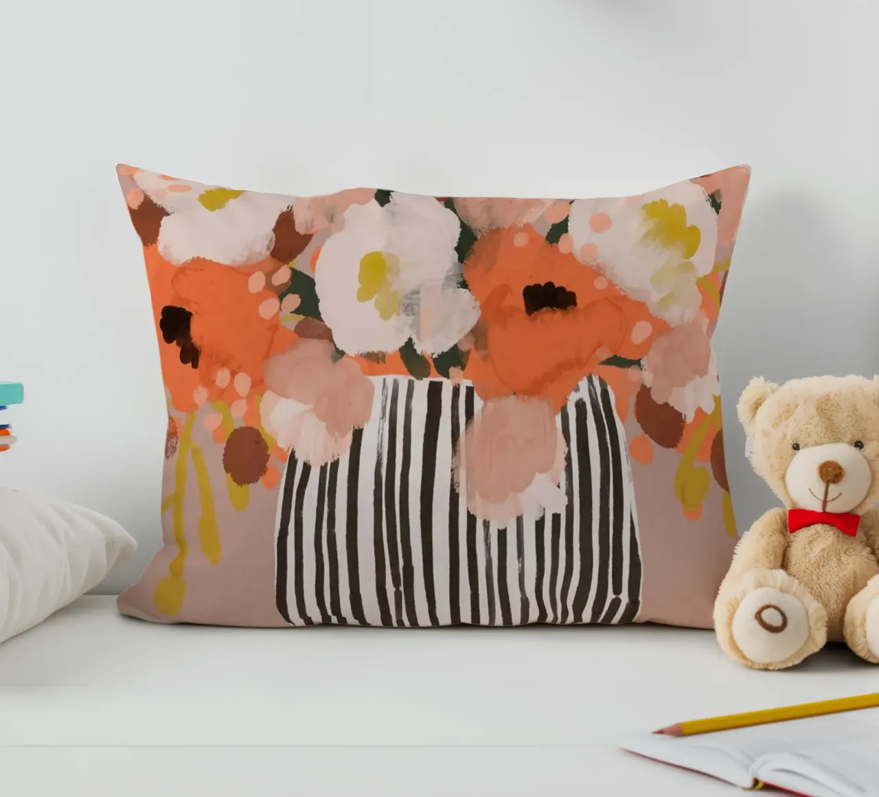 Pastel Flower Impression No 10 cuscino da treechild