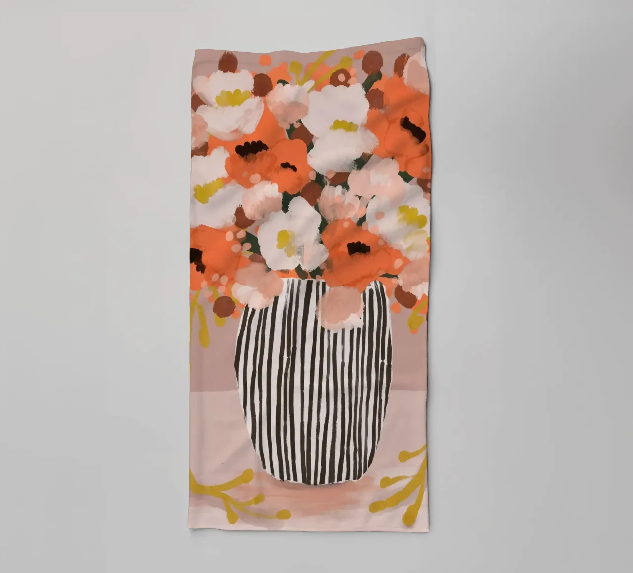 Pastel Flower Impression No 10 asciugamano da bagno da treechild