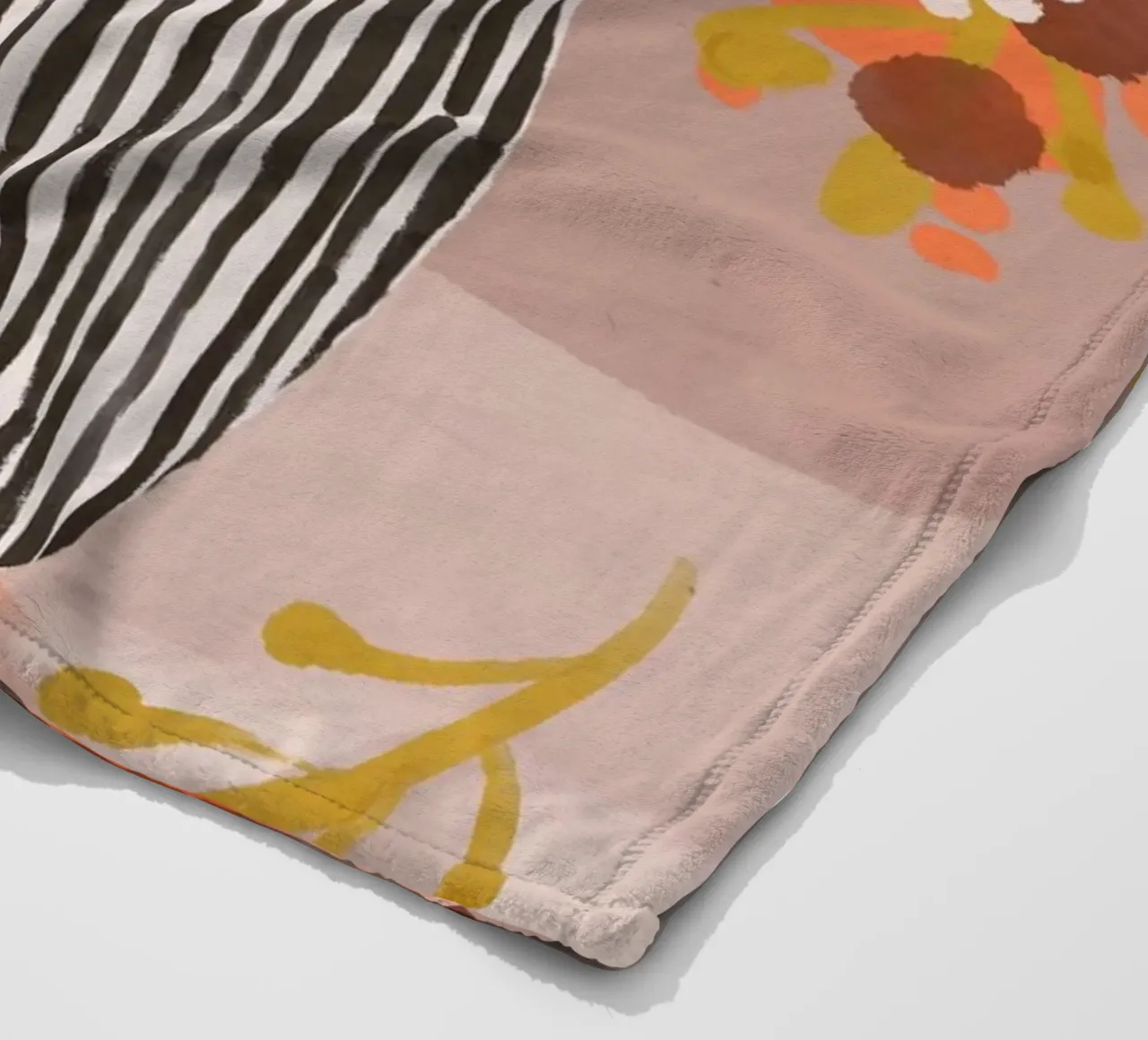 Pastel Flower Impression No 10 coperta in pile da treechild