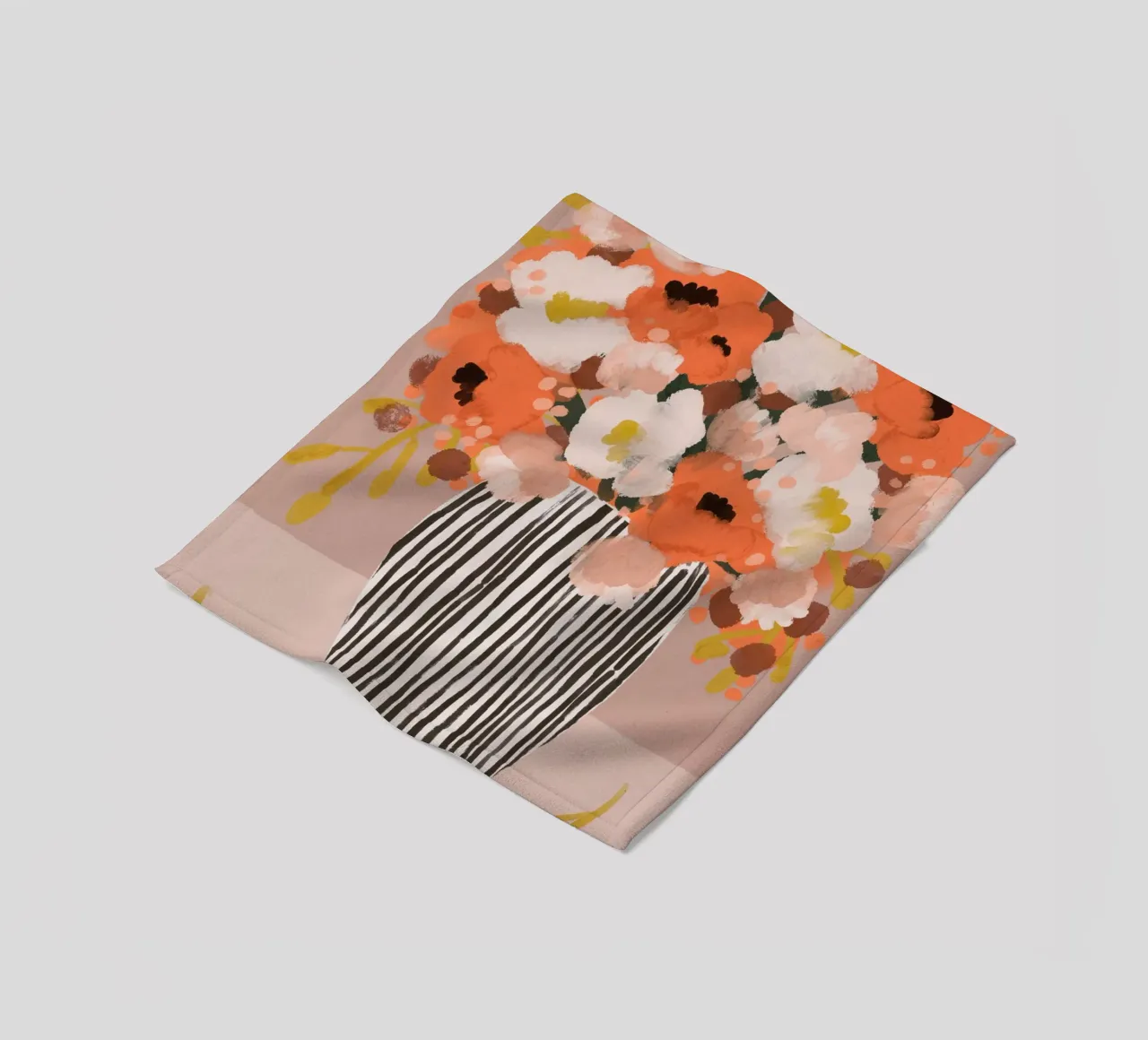 Pastel Flower Impression No 10 coperta in pile da treechild
