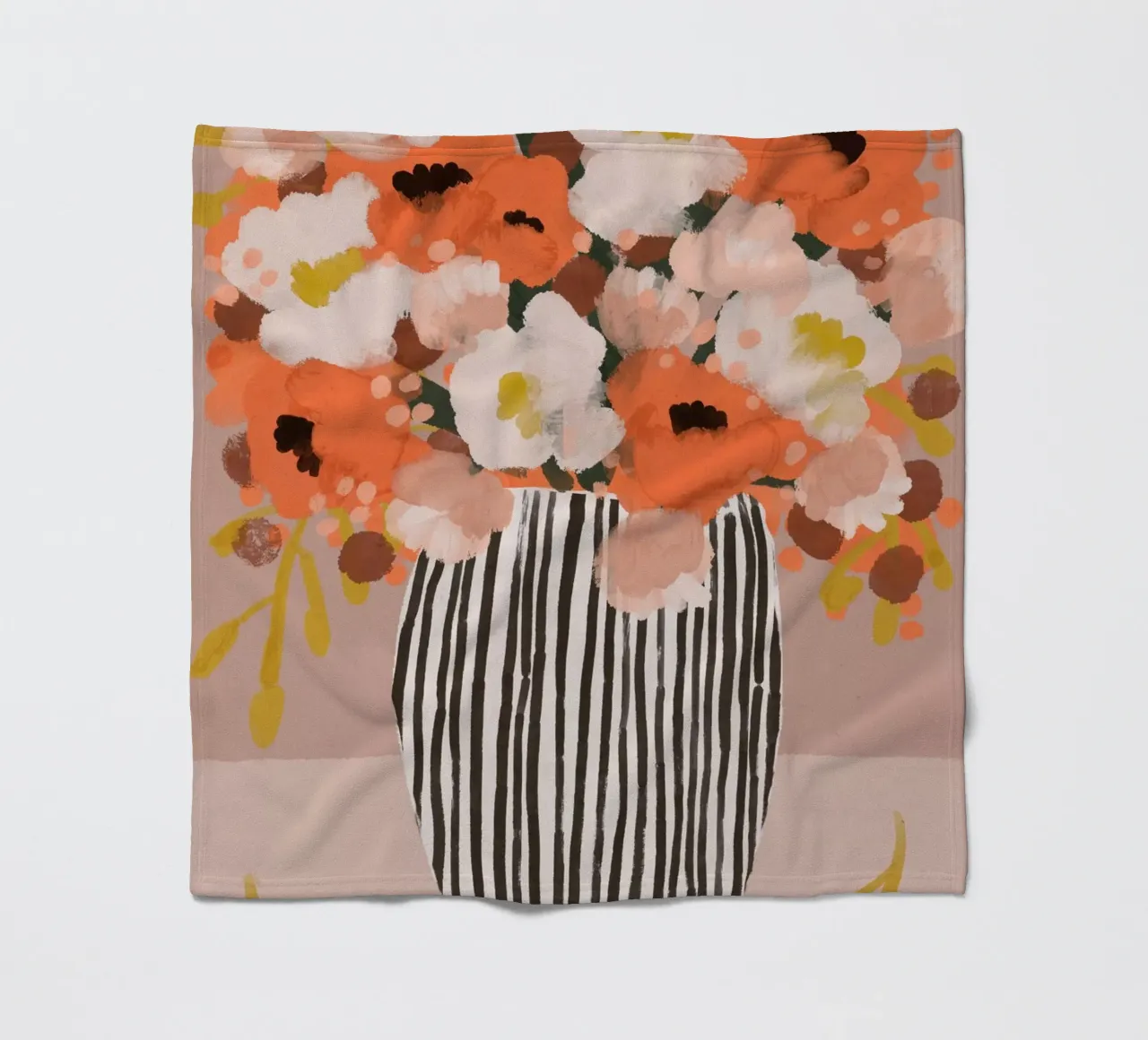 Pastel Flower Impression No 10 coperta in pile da treechild