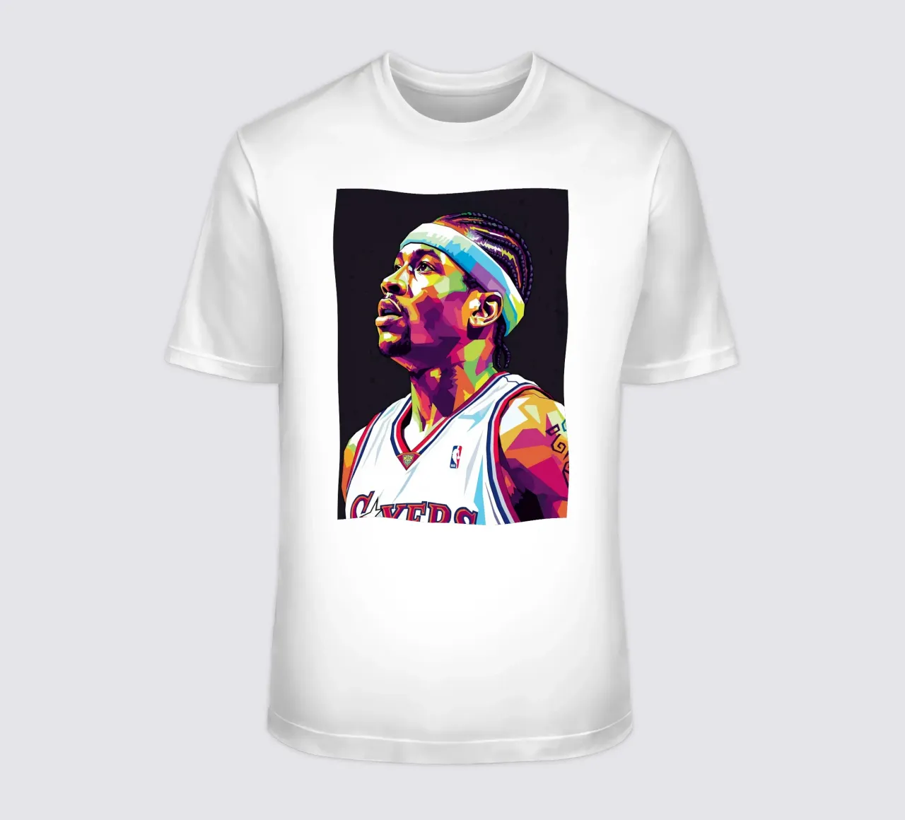 Allen Iverson - WPAP art #4 t-shirt da Hantamrata