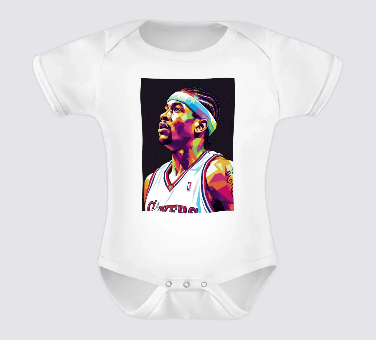 Allen Iverson - WPAP art #4 body neonato maniche corte da Hantamrata