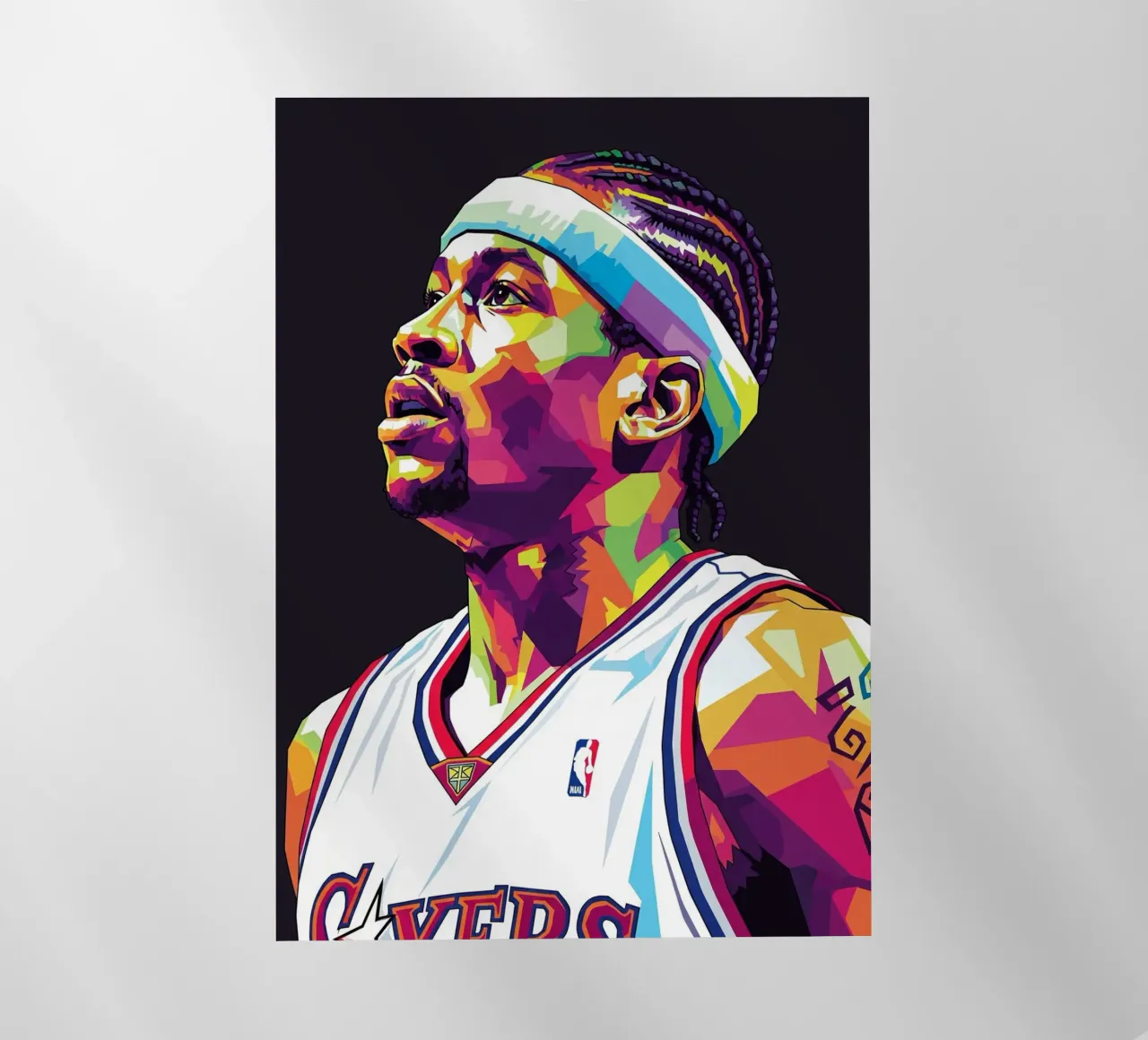 Allen Iverson - WPAP art #4 pellicola backlit da Hantamrata