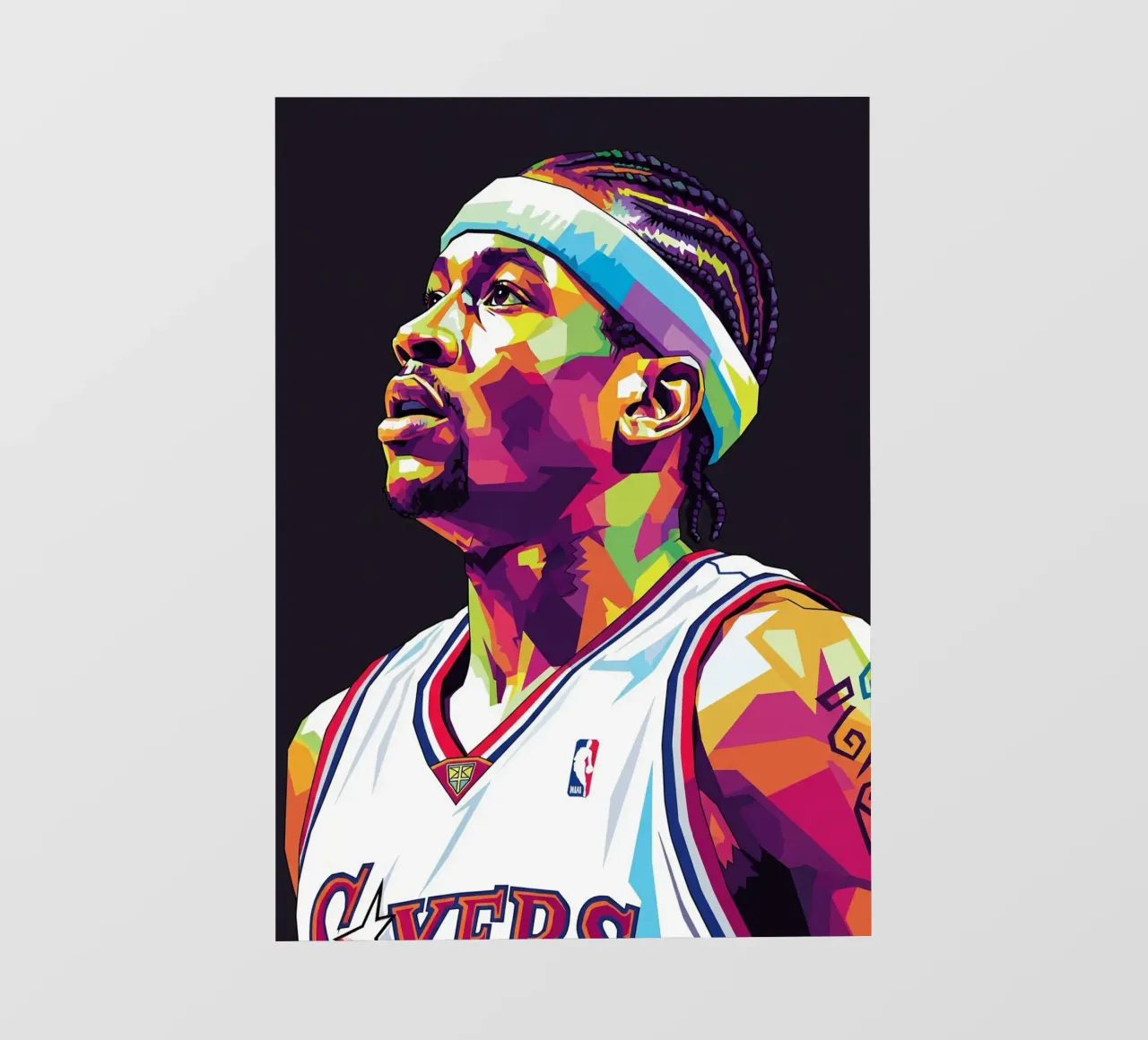 Allen Iverson - WPAP art #4 pellicola backlit da Hantamrata