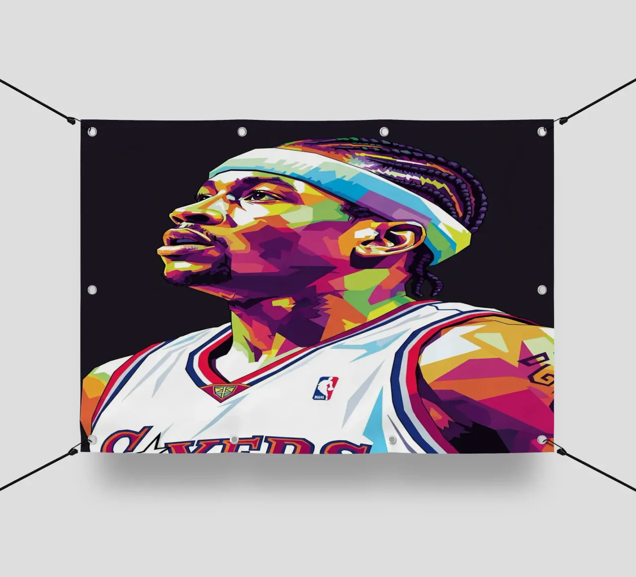 Allen Iverson - WPAP art #4 telo in pvc da Hantamrata