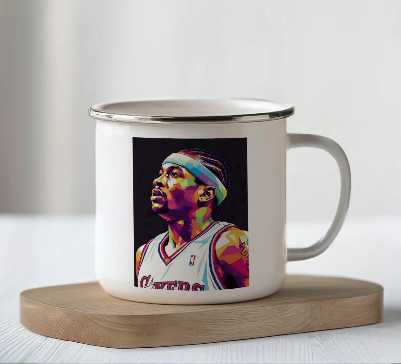 Allen Iverson - WPAP art #4 tazza in smalto da Hantamrata