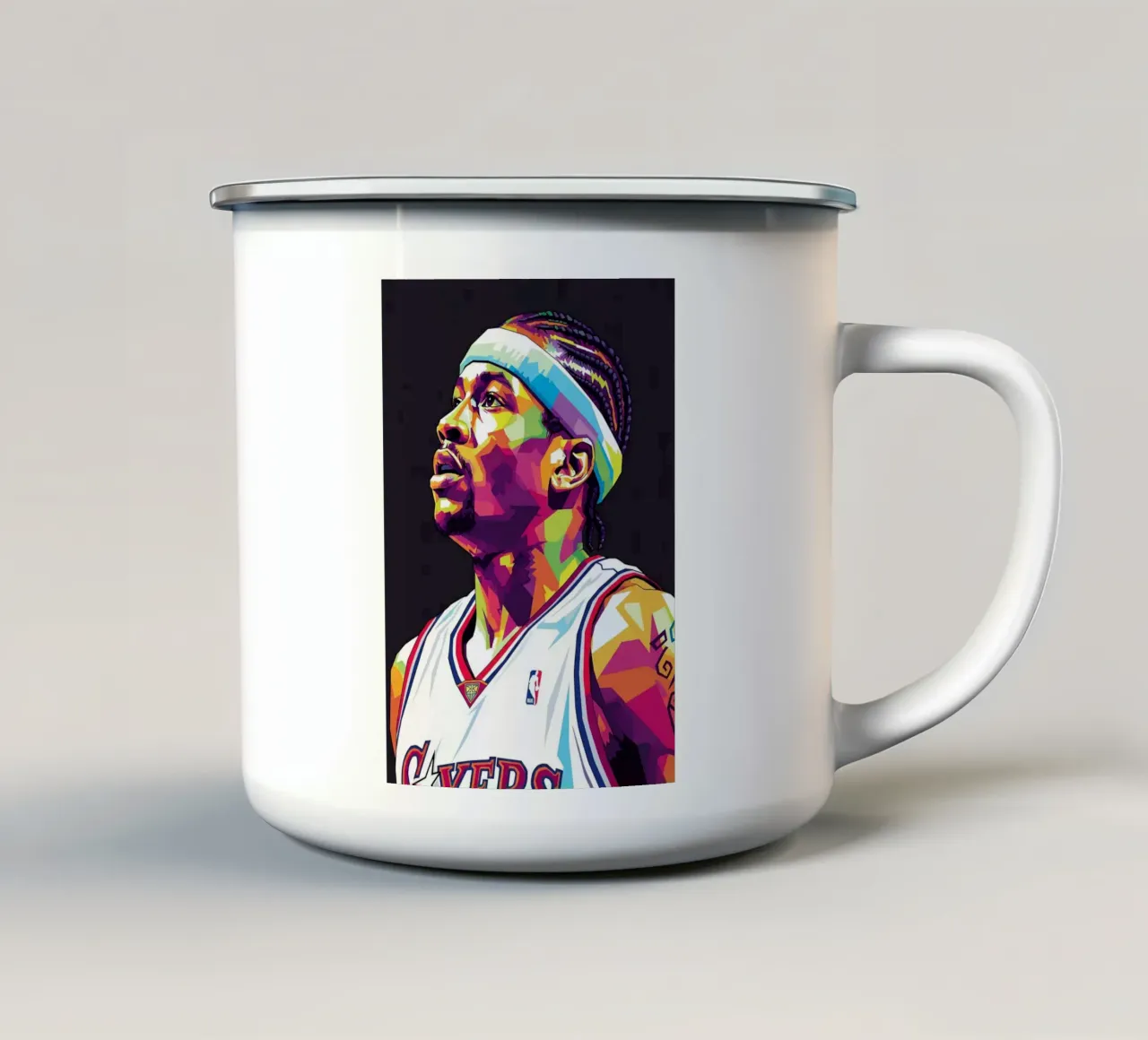Allen Iverson - WPAP art #4 tazza in smalto da Hantamrata