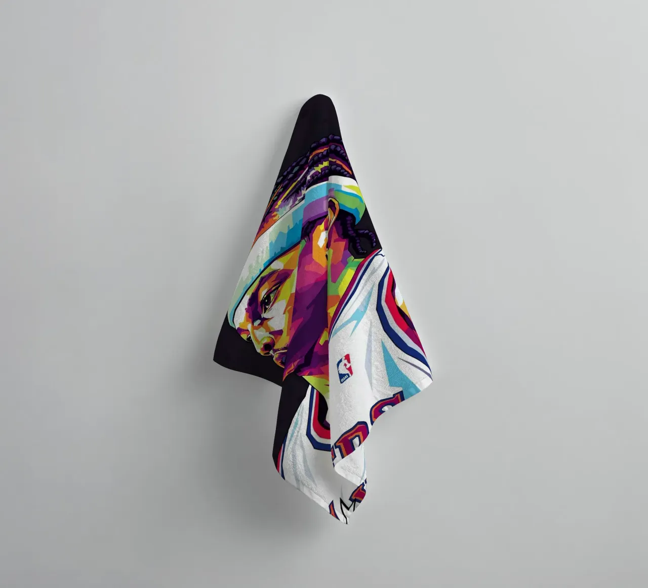 Allen Iverson - WPAP art #4 towel by Hantamrata