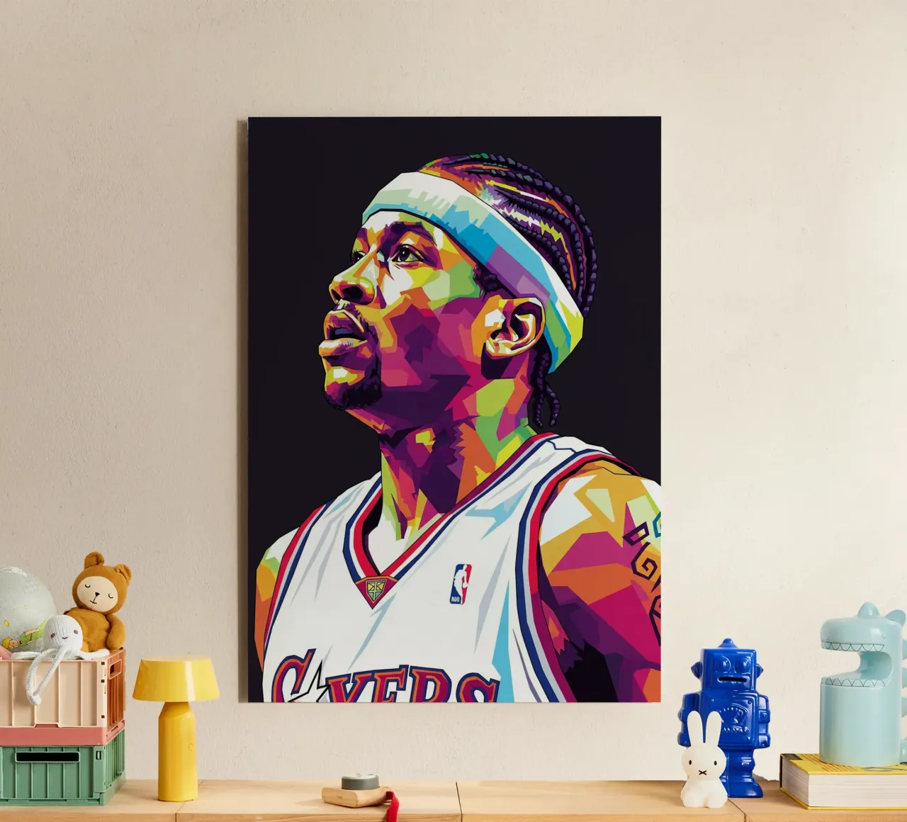 Allen Iverson - WPAP art #4 alluminio dibond da Hantamrata