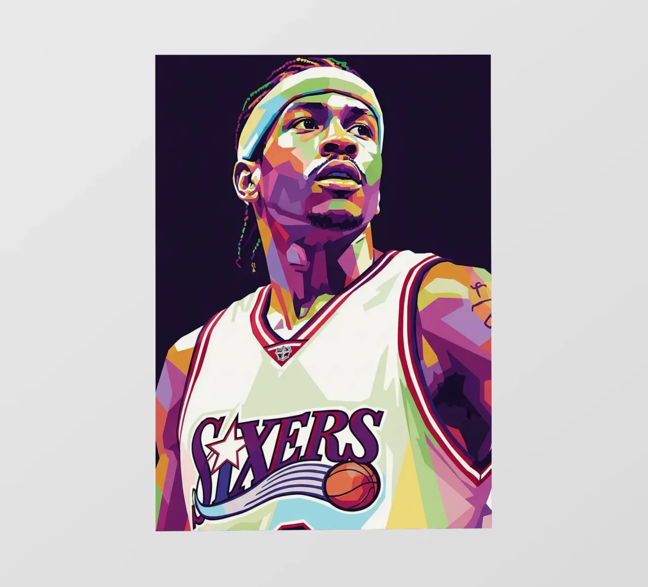 Allen Iverson - WPAP art #5 pellicola backlit da Hantamrata