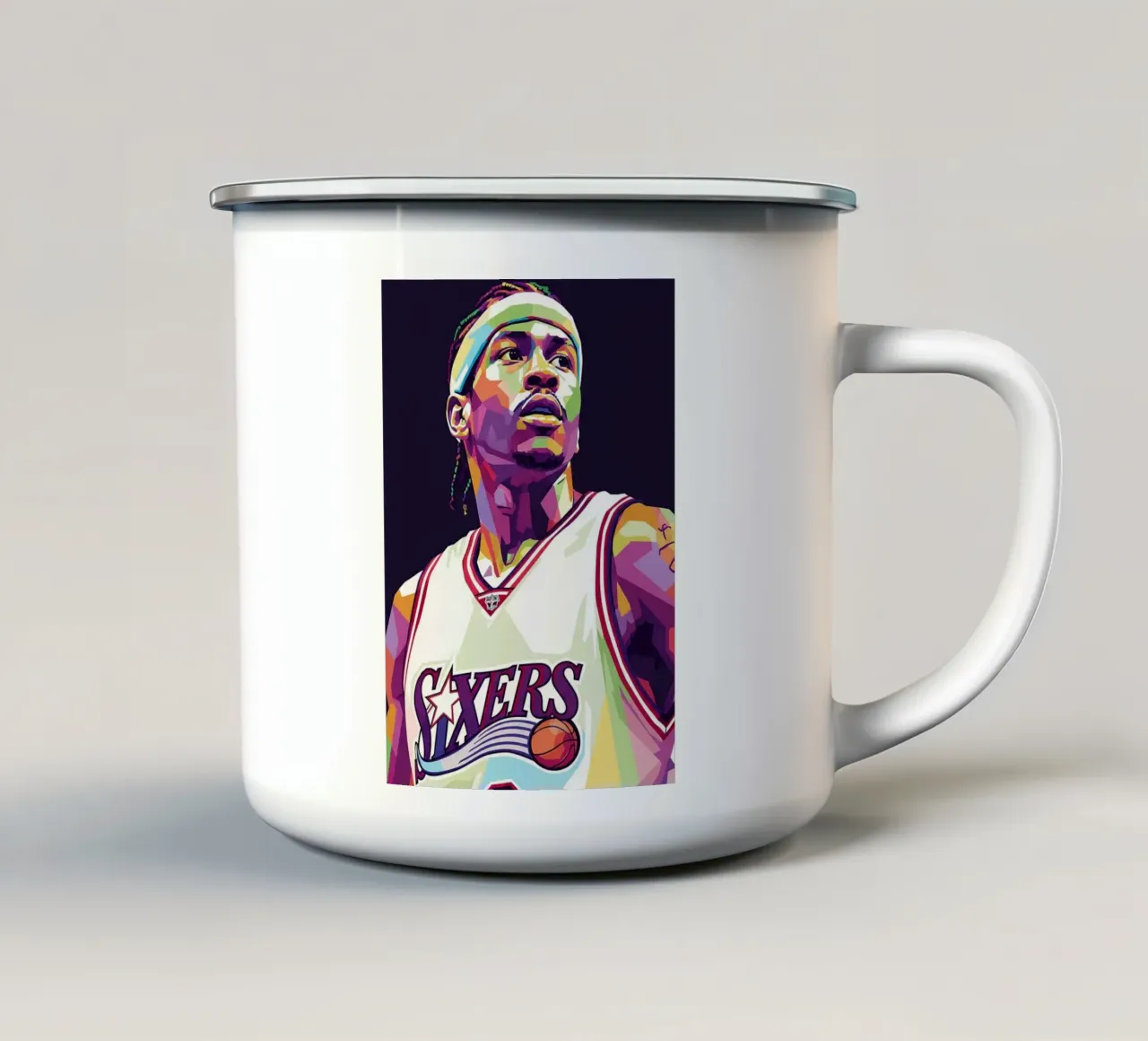 Allen Iverson - WPAP art #5 tazza in smalto da Hantamrata