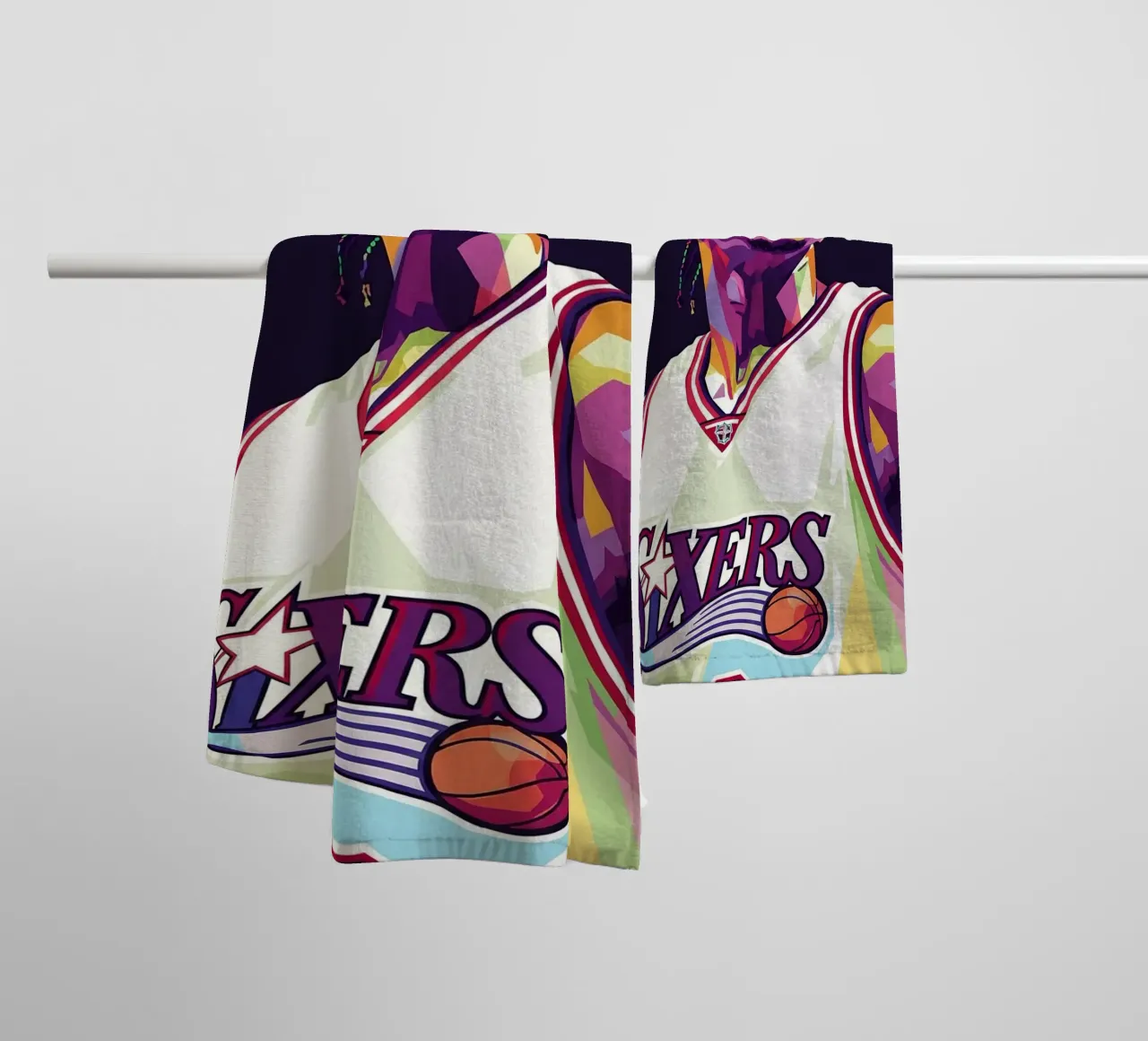 Allen Iverson - WPAP art #5 towel by Hantamrata