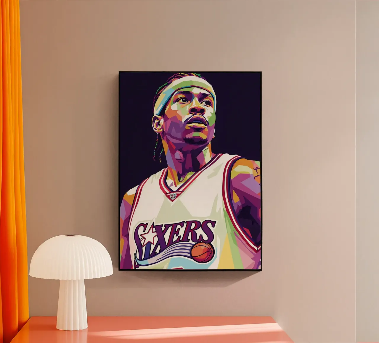 Allen Iverson - WPAP art #5 plexiglass da Hantamrata