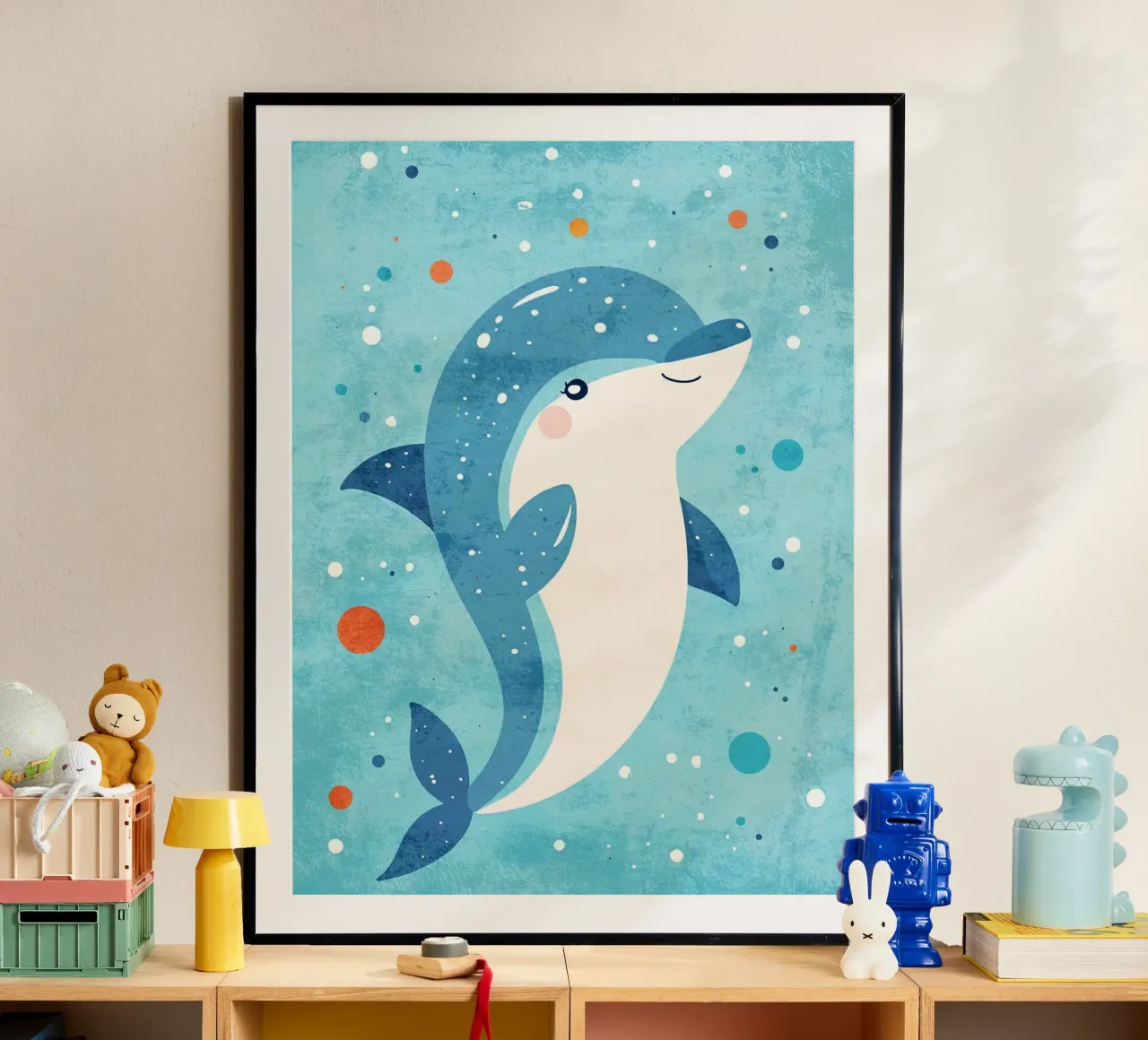 delfino vita marina creatura marina oceano poster da Courtney Ohling