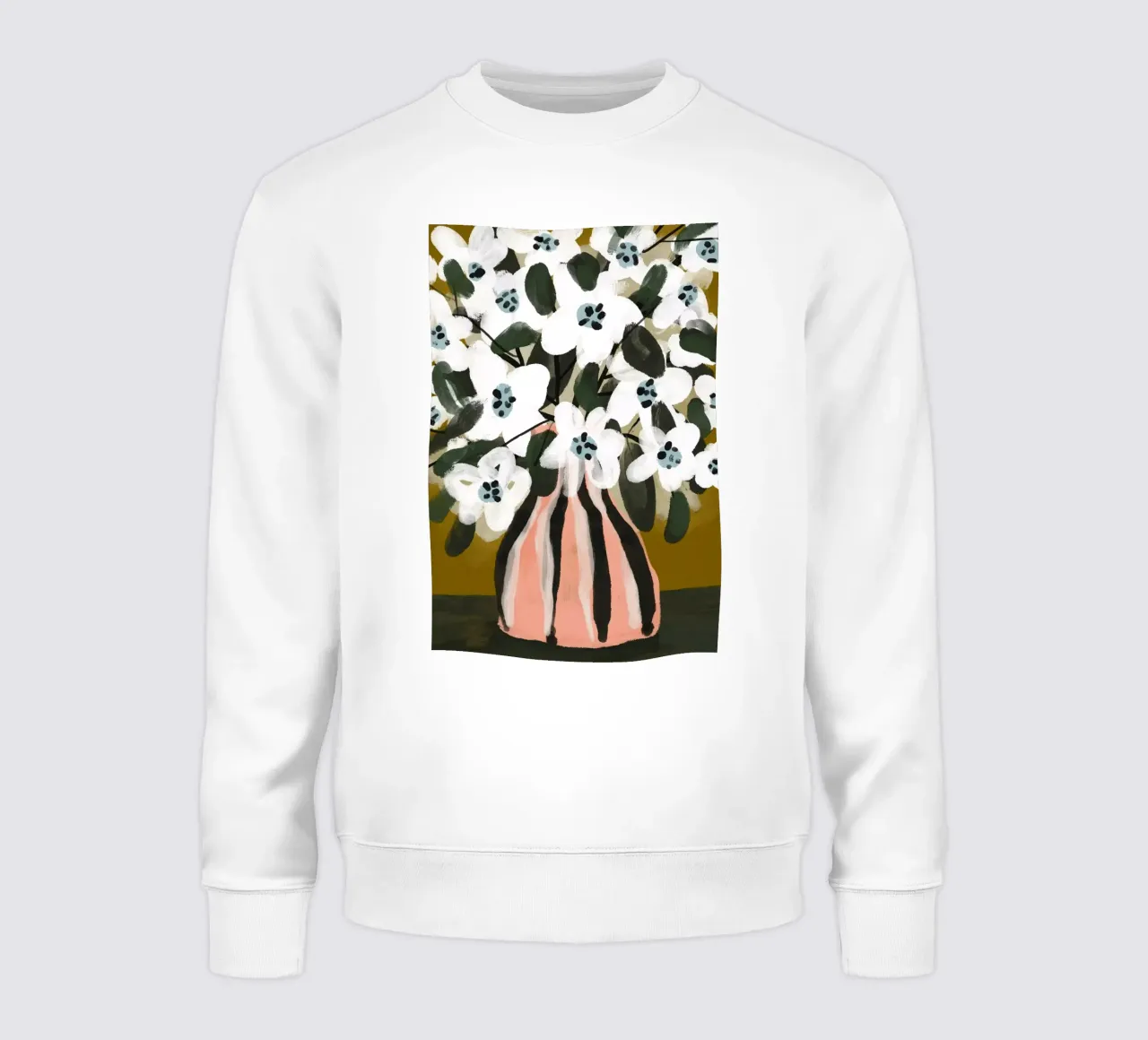 White Flowers Impression No 9 felpa da treechild