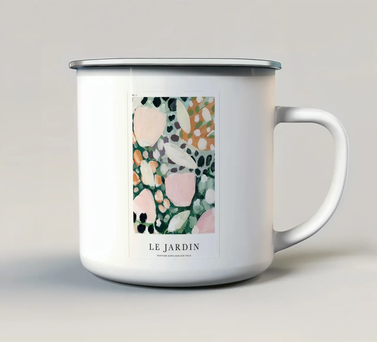 motivi floreali botanici tazza in smalto da Craig Harris