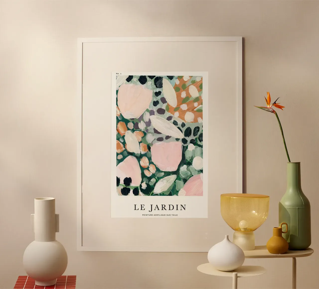 motivi floreali botanici poster con telaio in plastica da Craig Harris