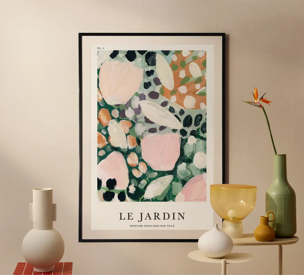 motivi floreali botanici poster con telaio in plastica da Craig Harris